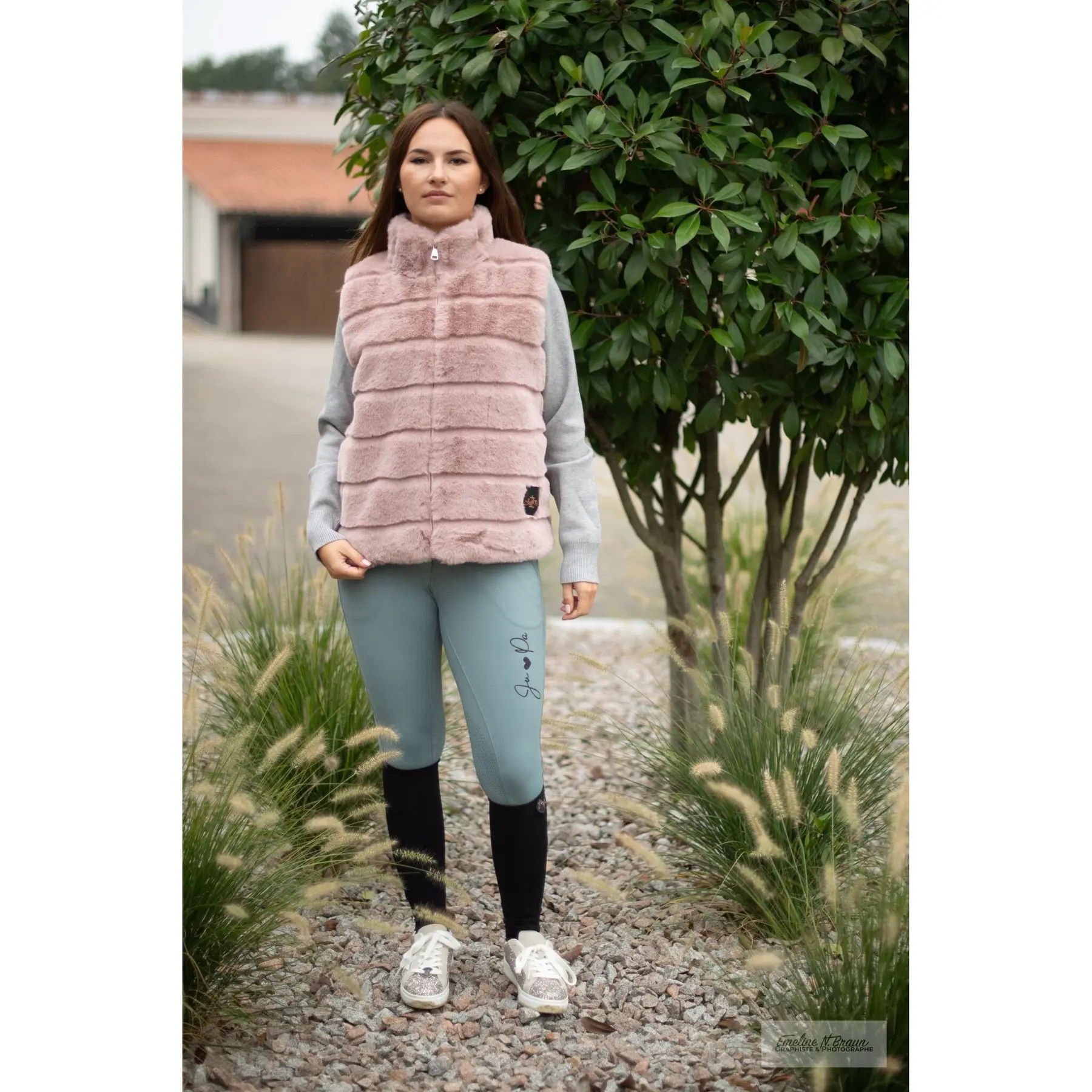 Gilet da equitazione da donna Ju & Pa fourrure Virginie