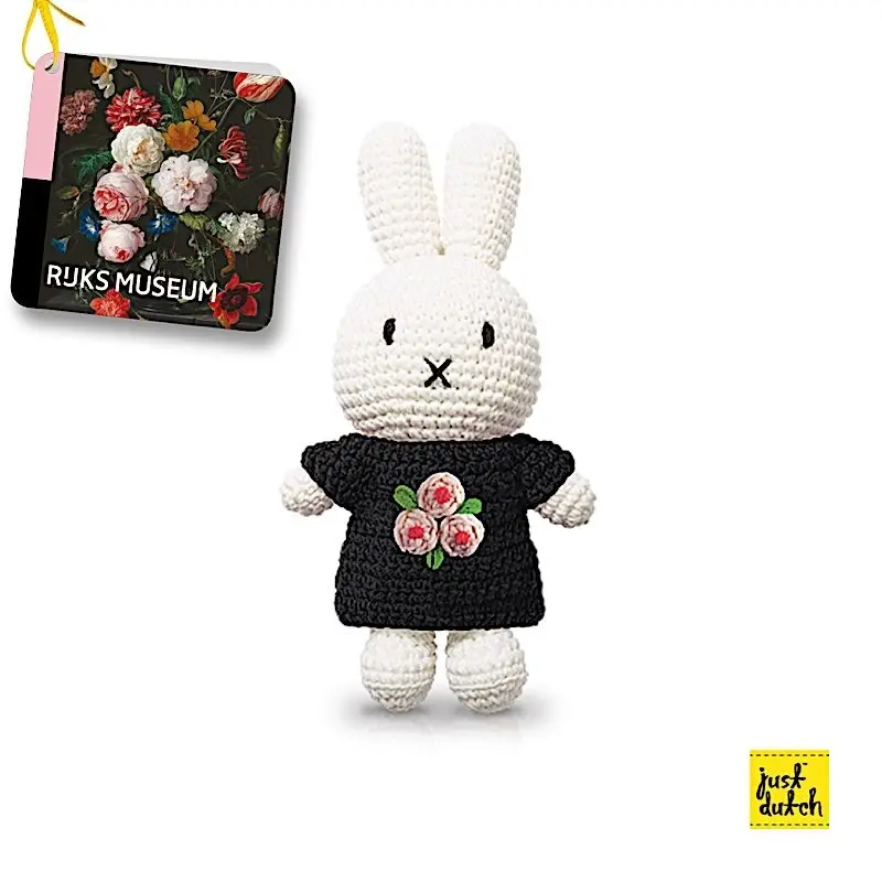 Schmusetuch miffy Blumen Just Dutch