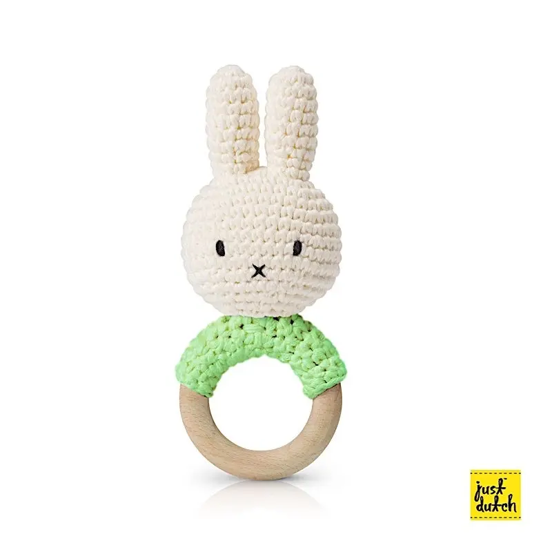 Rassel miffy teether eco-cotton Just Dutch