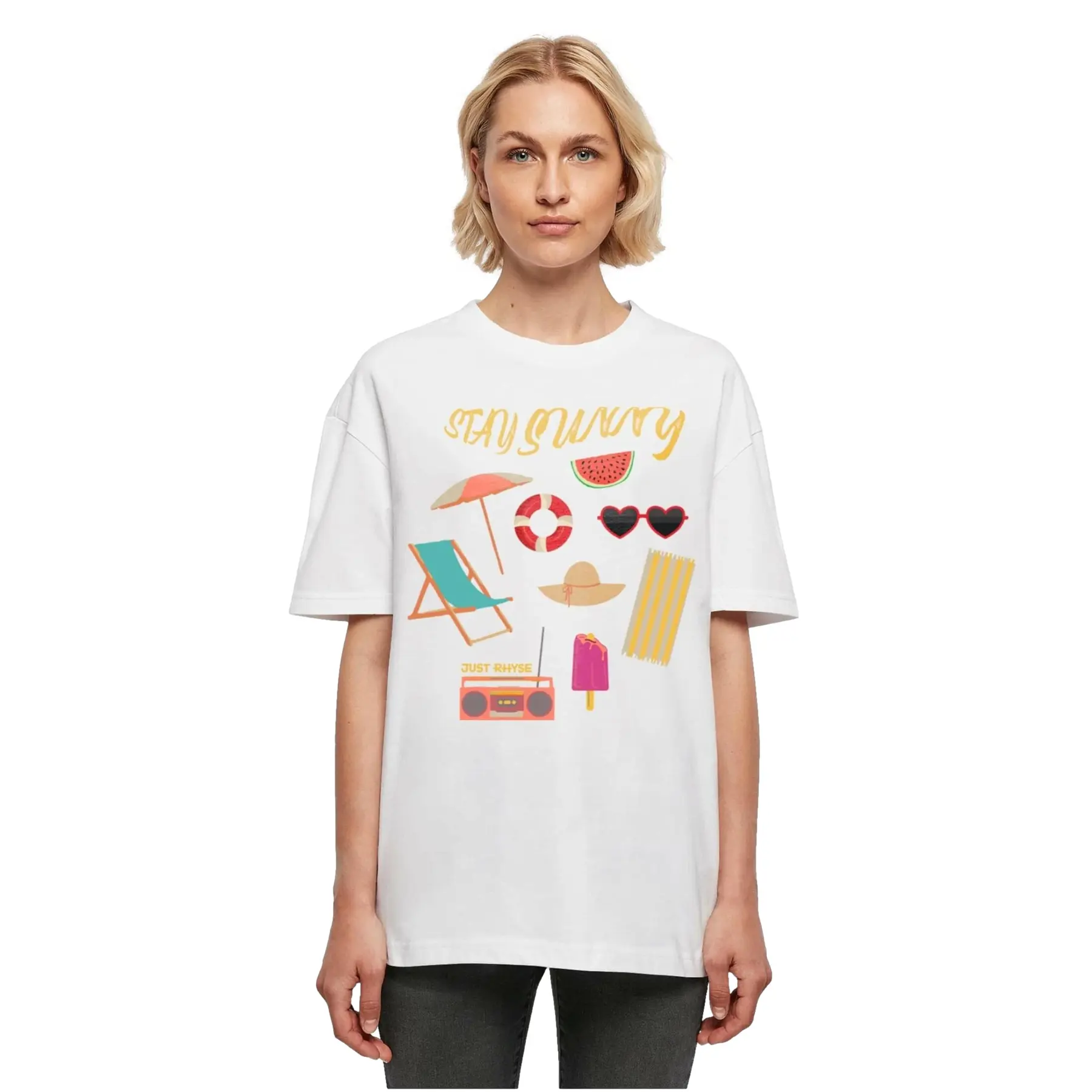 Damen T-Shirt Just Rhyse Sunny