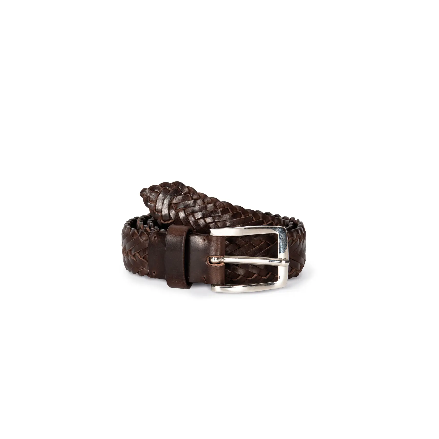 Cintura in pelle intrecciata K-up