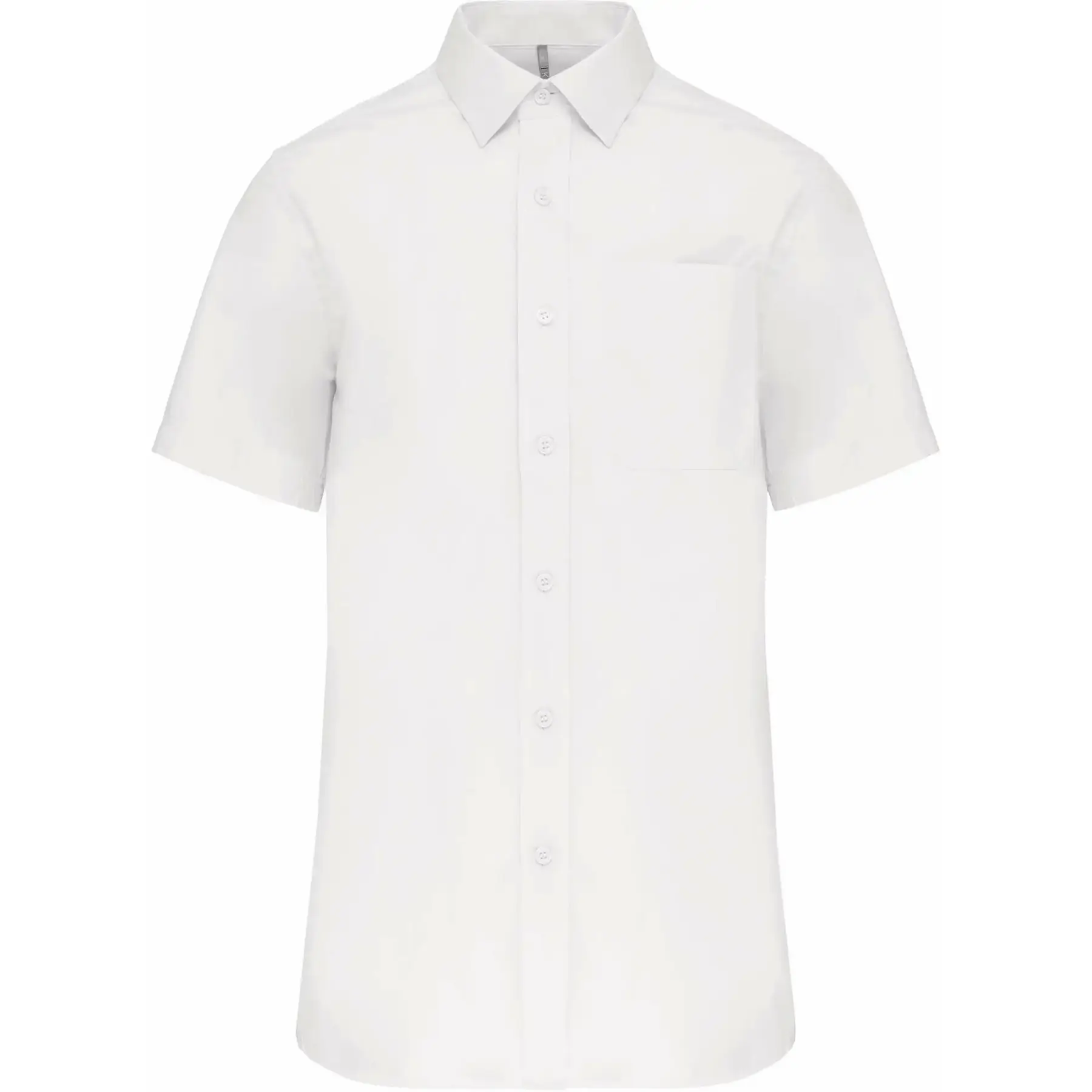 Camicia a maniche corte Kariban Popeline blanc