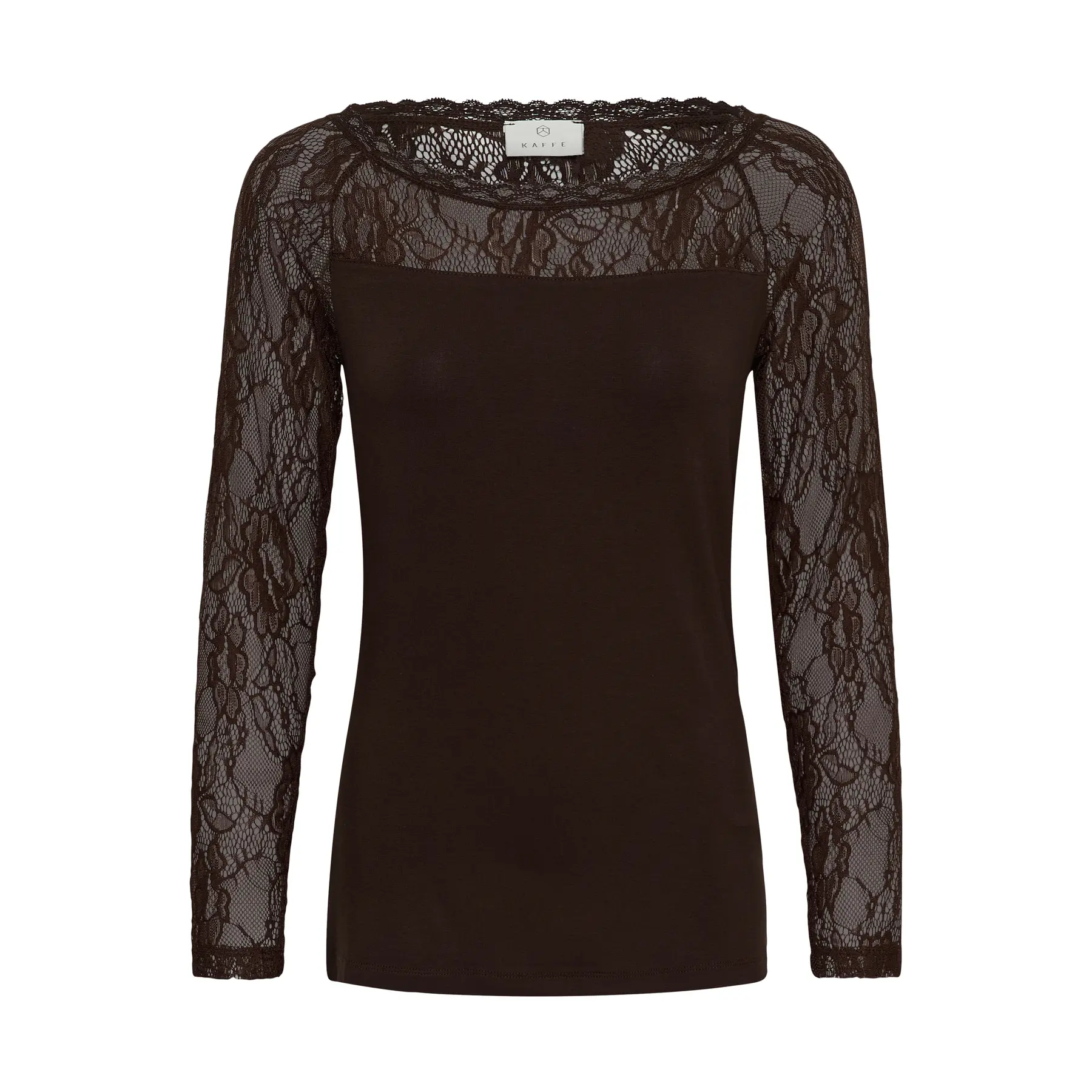 Maglione girocollo da donna KAFFE Lacy Boat