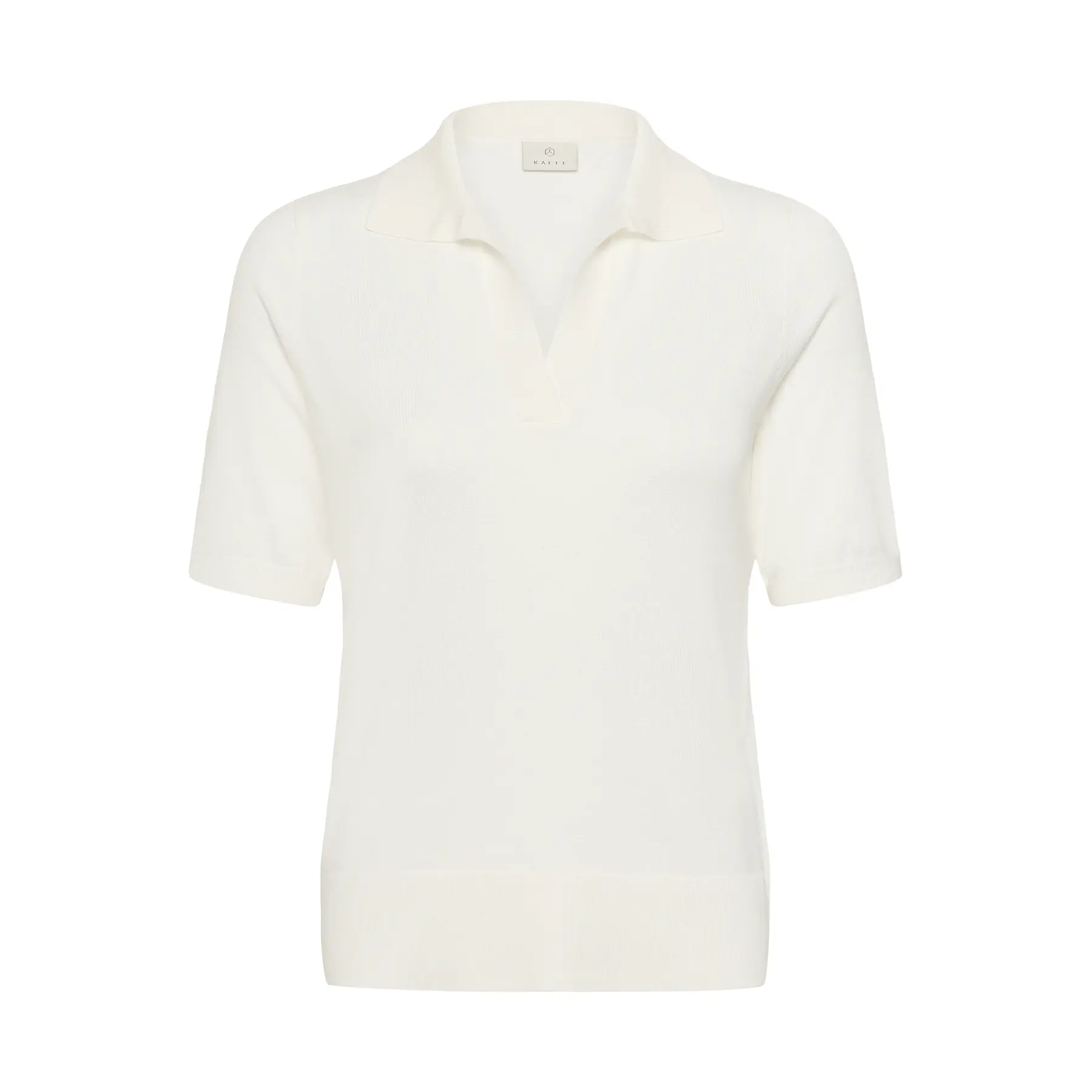Kaffe Women's Blanc Polo Shirt Lizza