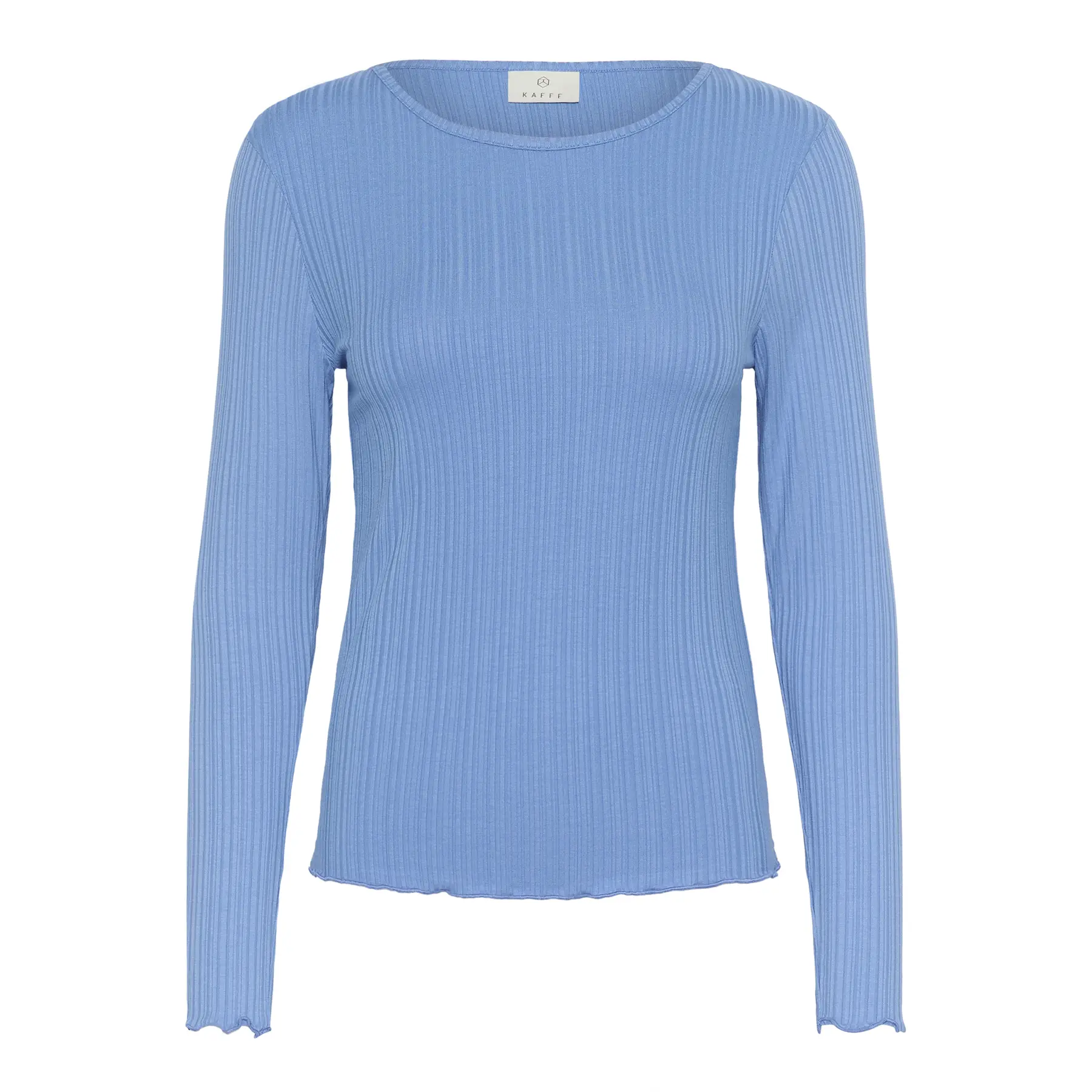Langarmshirt KAFFE Kamary Solid