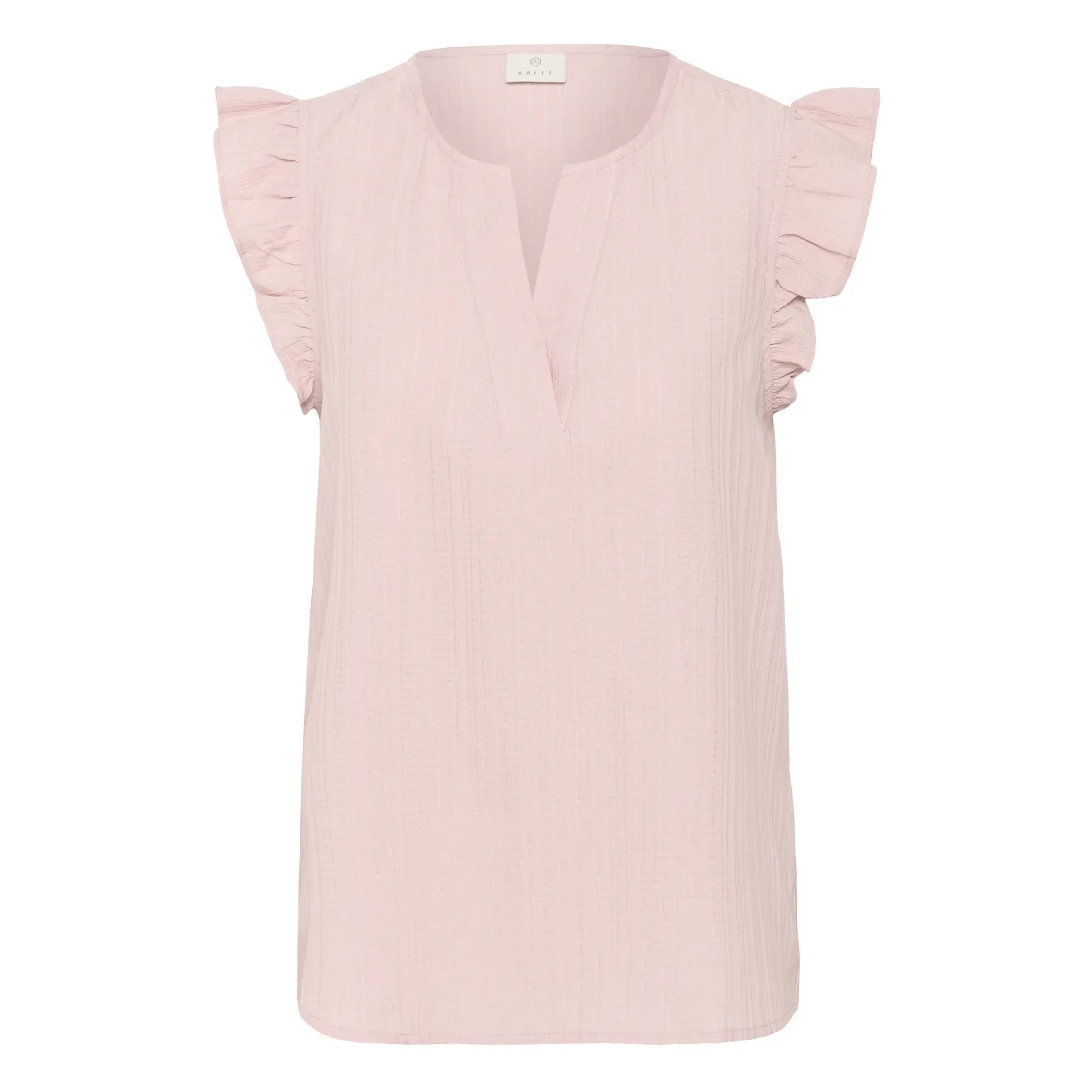Bluse mit Volant, Damen KAFFE KApaulina