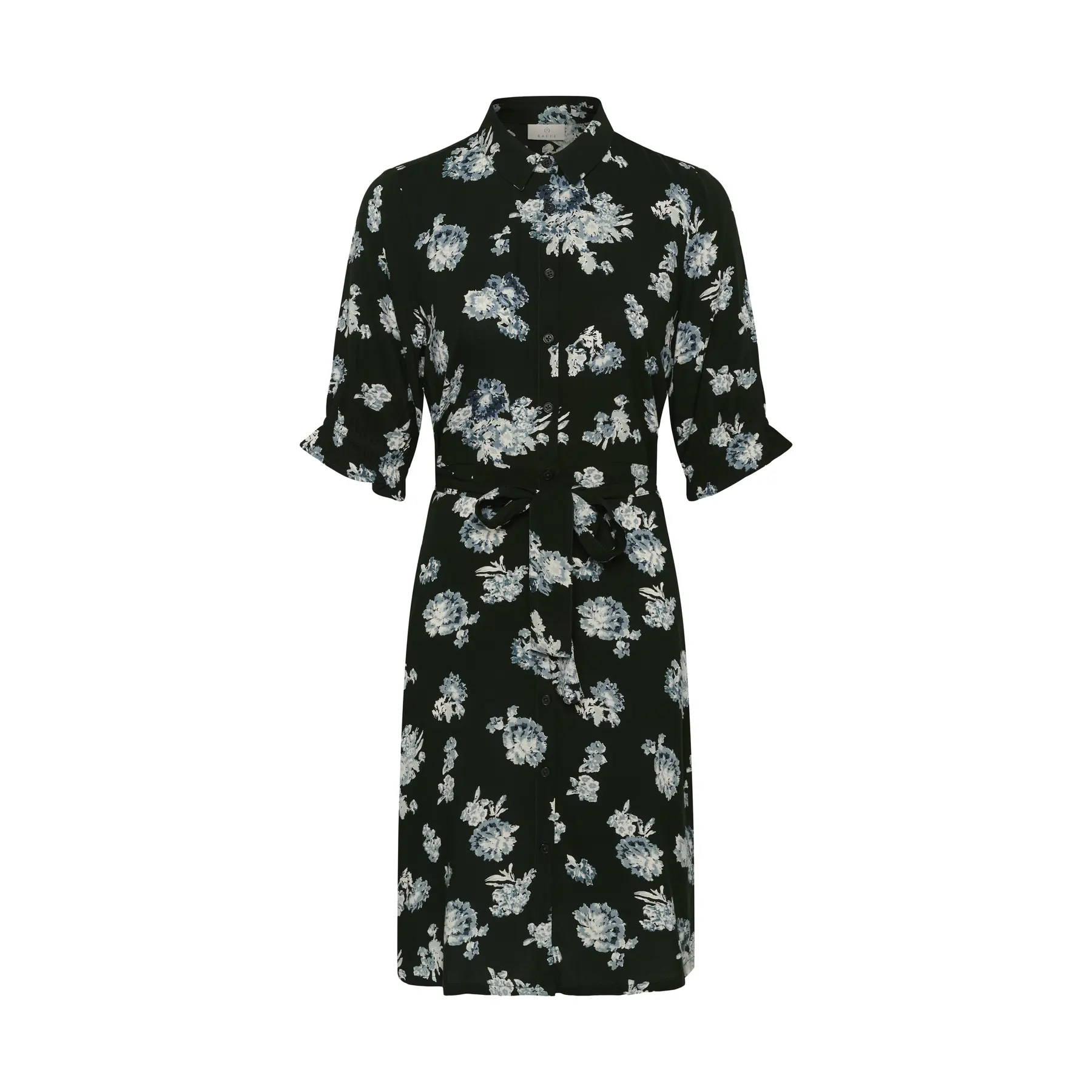 Kaffe Damen Vert Kleid Dina