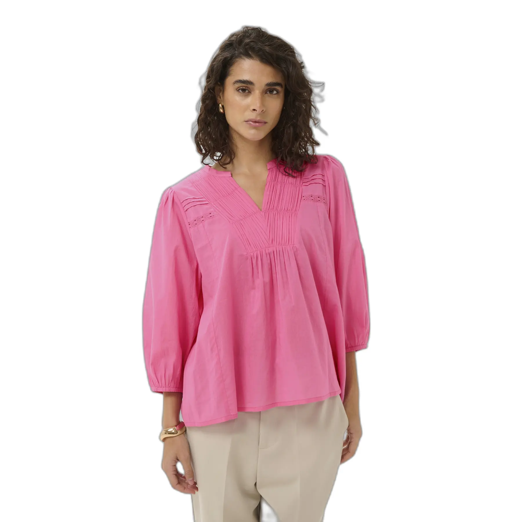 Bluse, 3/4-Ärmel, Damen KAFFE Kakarli
