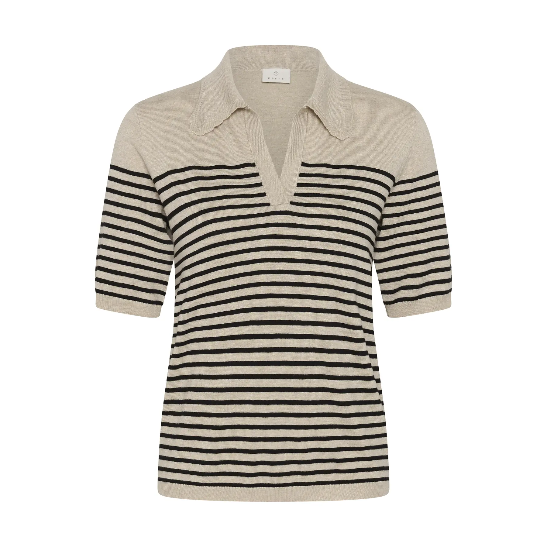 Gestreiftes Poloshirt Damen KAFFE Kalizza