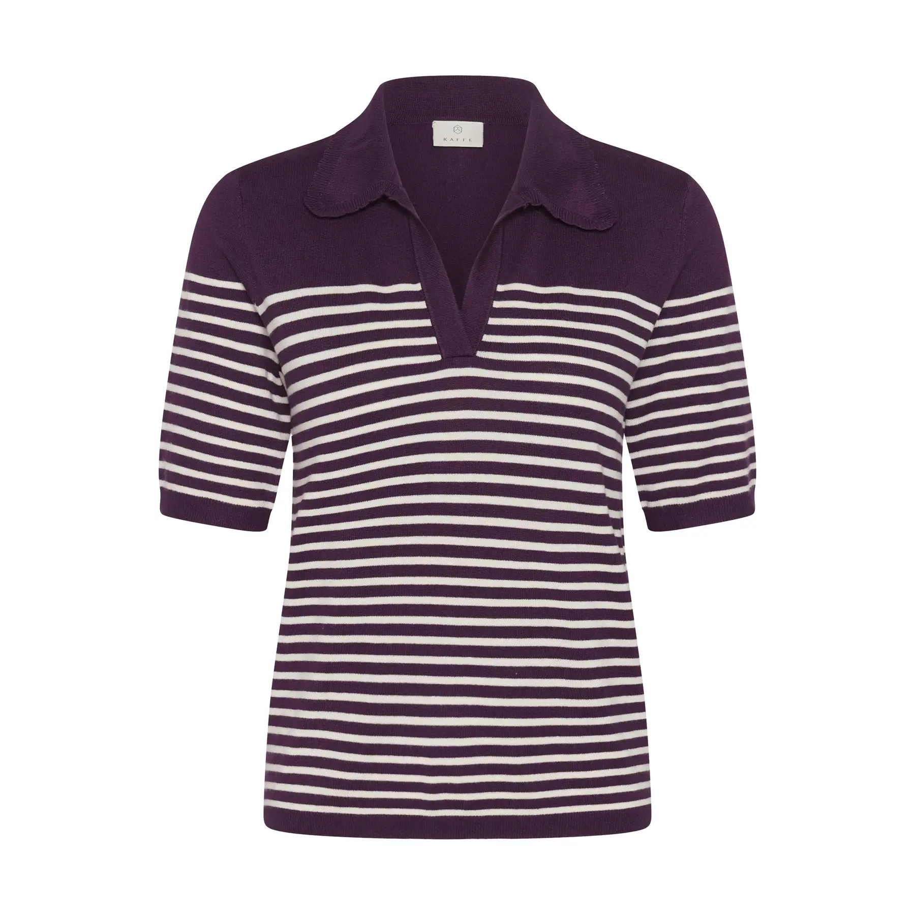 Gestreiftes Poloshirt Damen KAFFE Kalizza