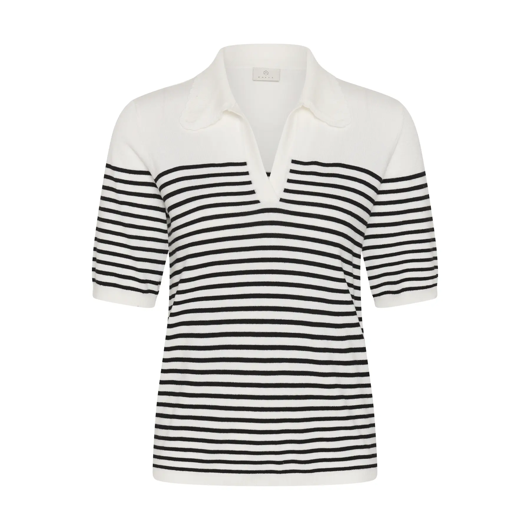Gestreiftes Poloshirt Damen KAFFE Kalizza