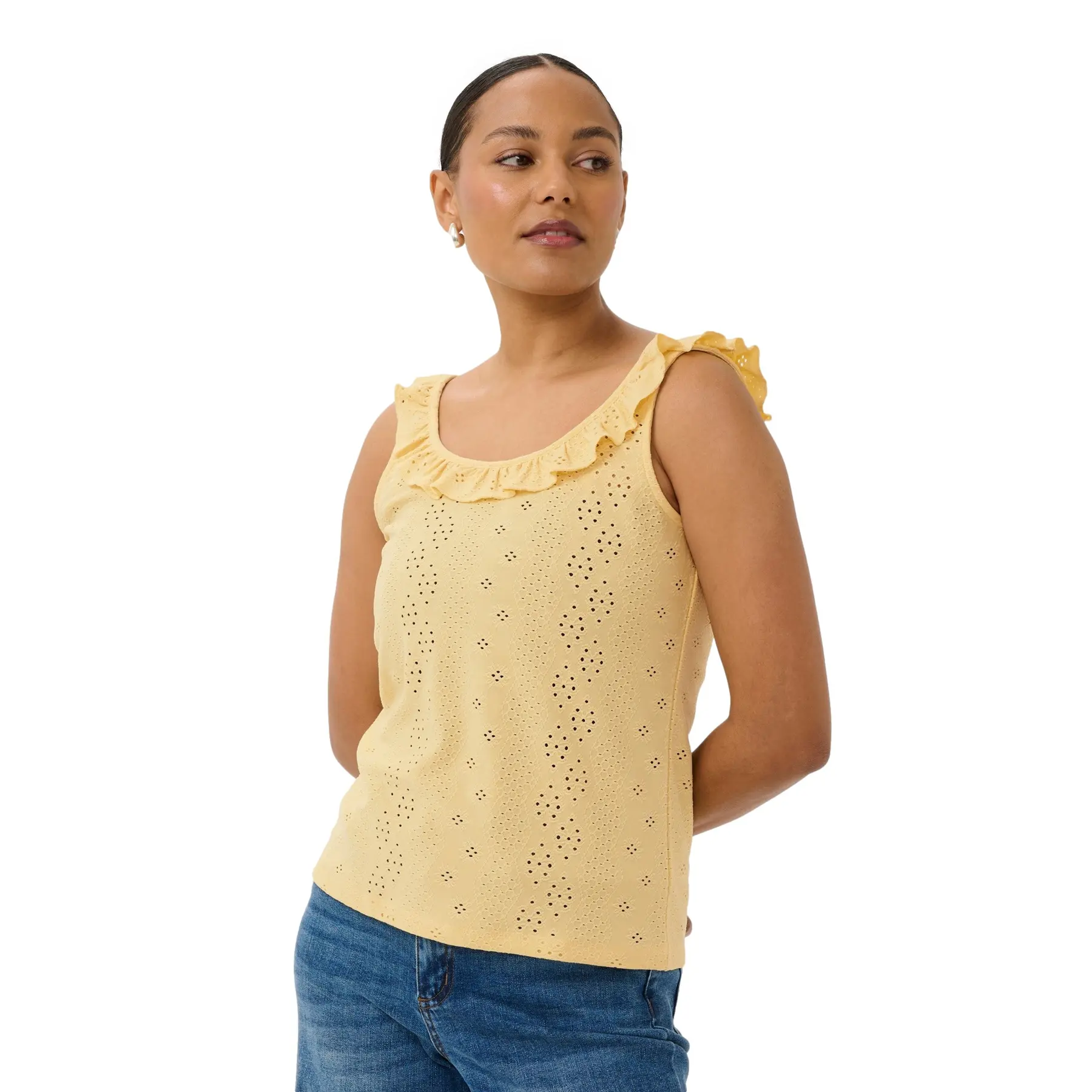Damen-Top KAFFE Kamaria Frill