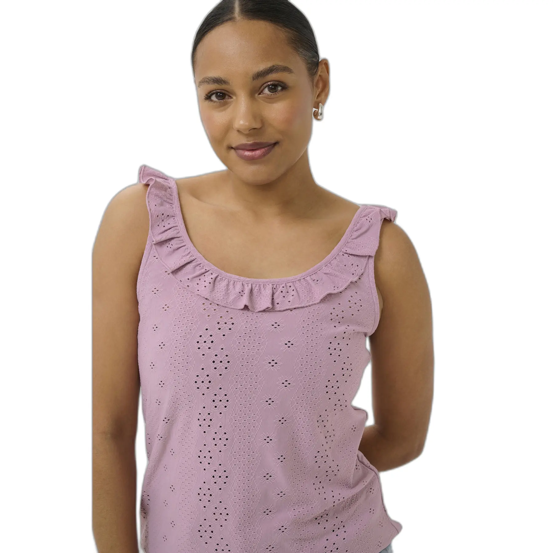 Damen-Top KAFFE Kamaria Frill