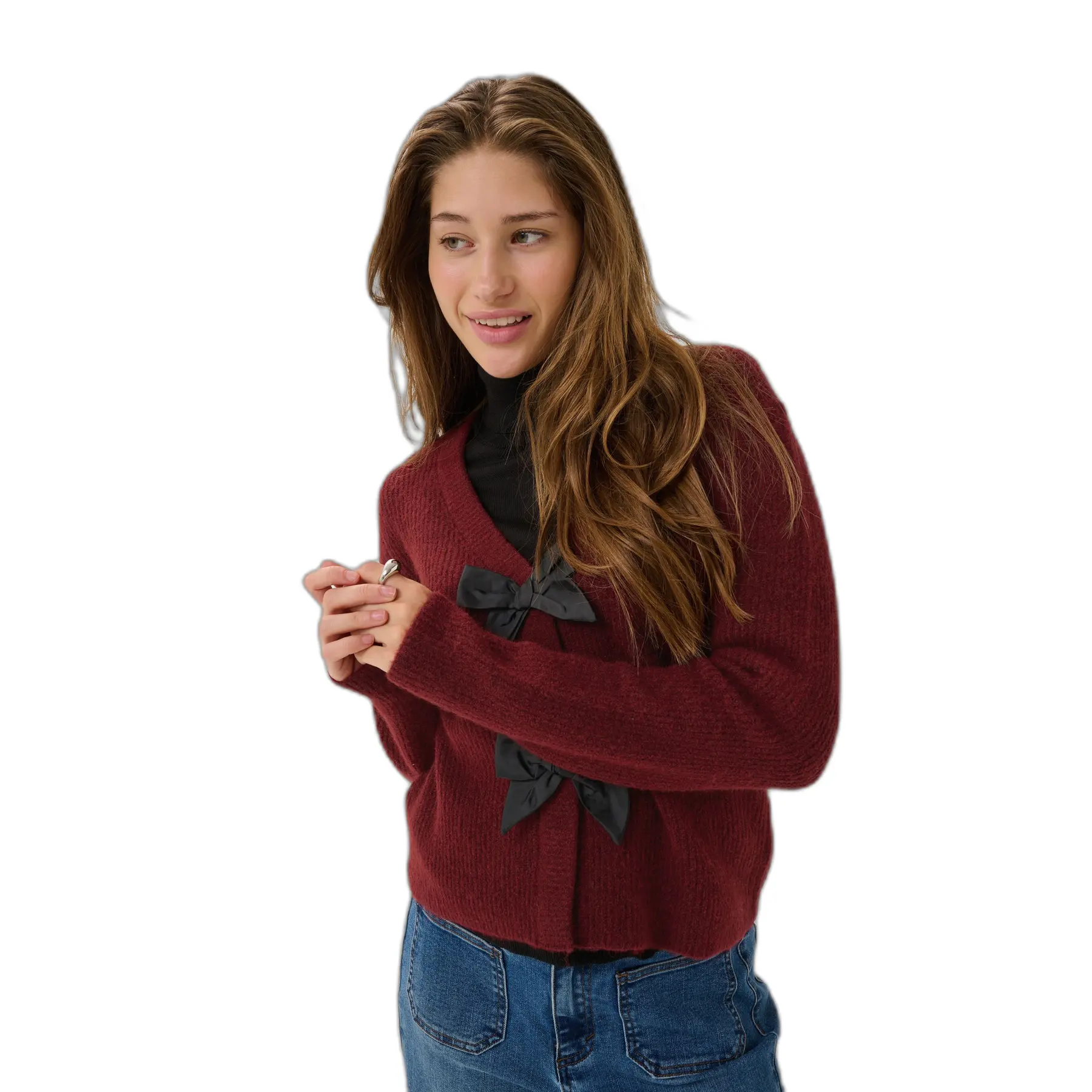 Cardigan da donna in maglia KAFFE Kahally