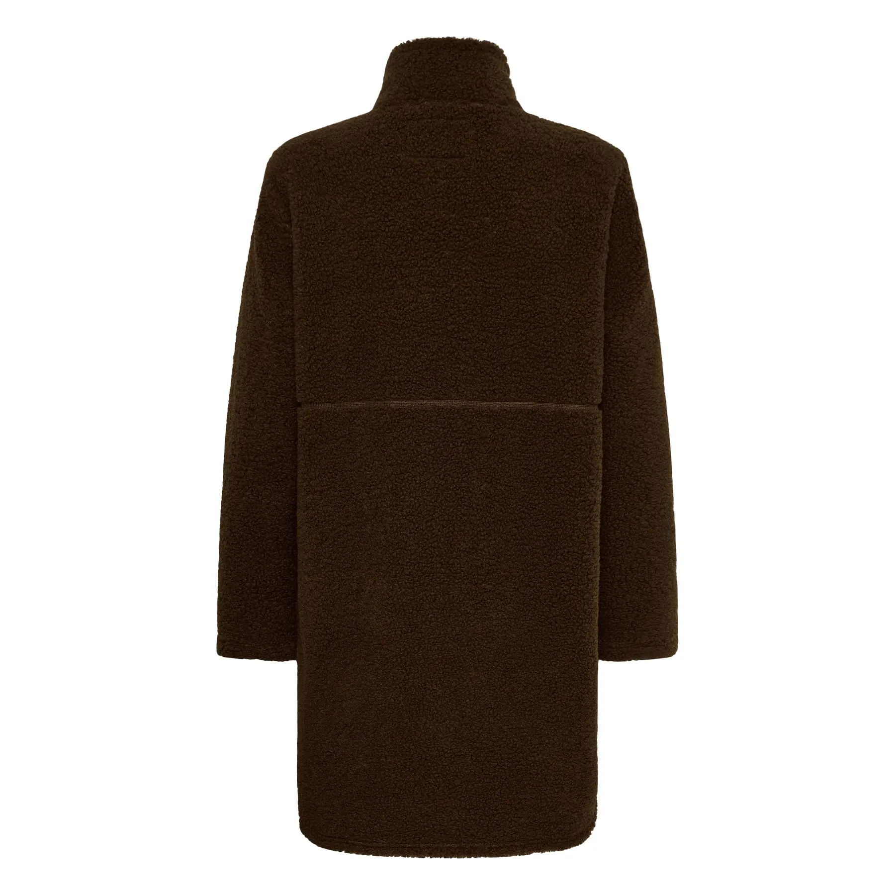 Kaffe Damen Marron Mantel Kagunilla Long Teddy