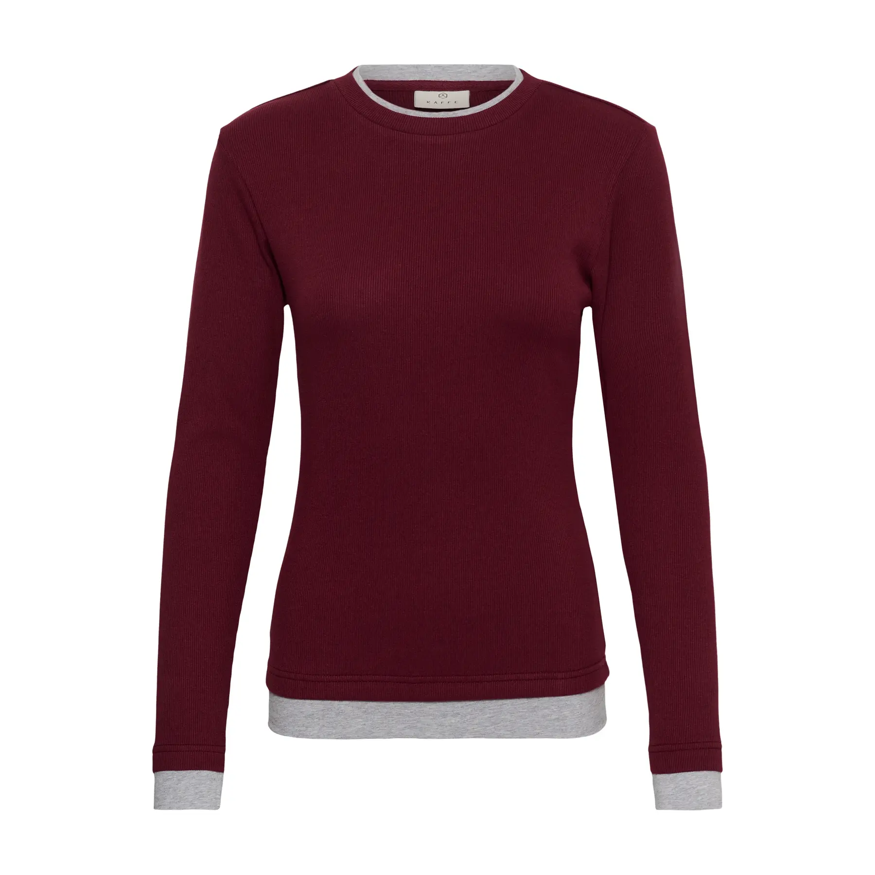 Langarmshirt KAFFE Yellina