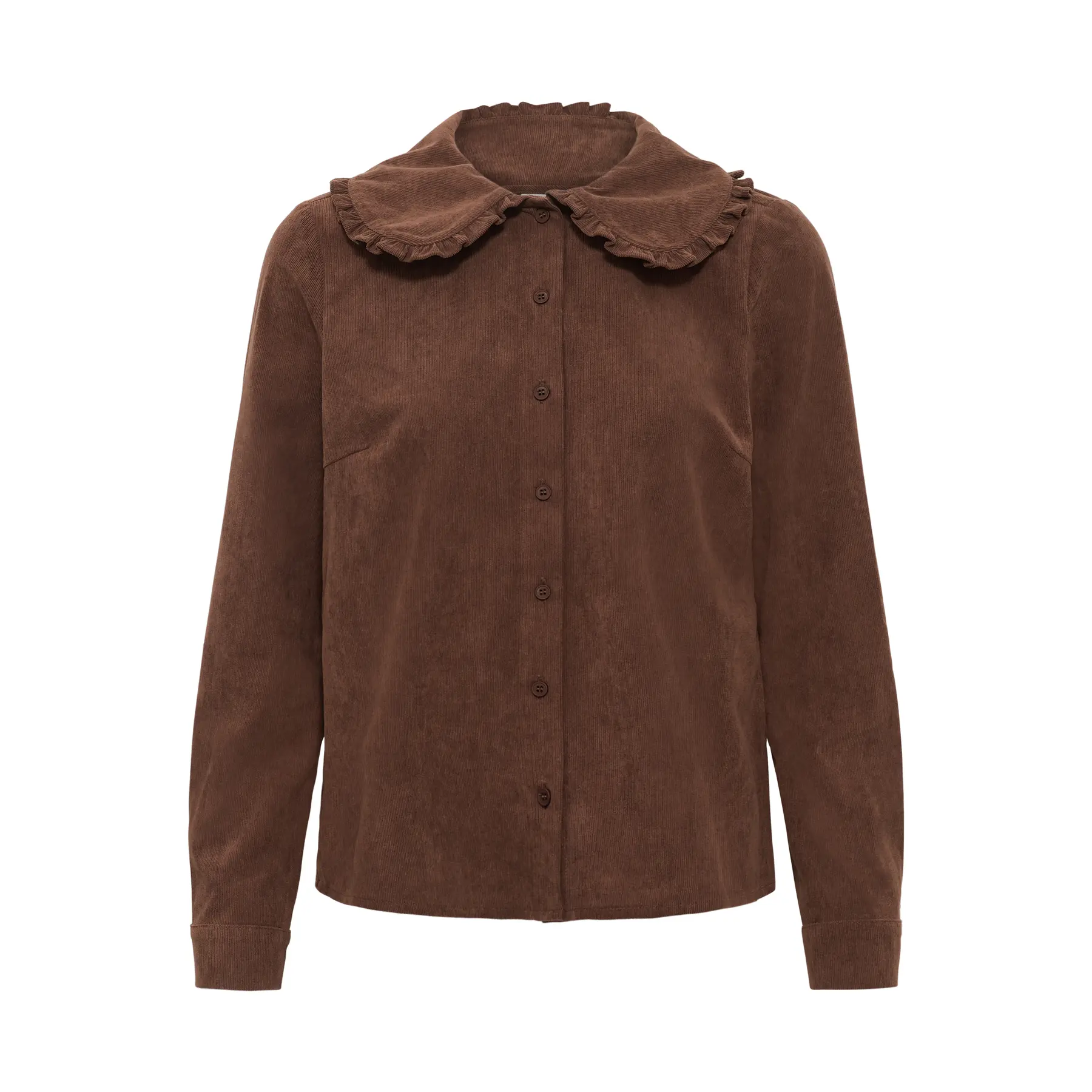 Kaffe Women's Marron Long Sleeve Blouse Kasvaja