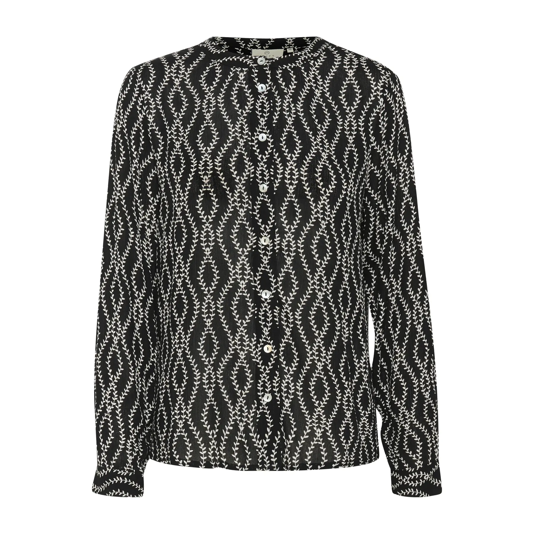 Kaffe Women's Noir Long Sleeve Blouse Kajaden