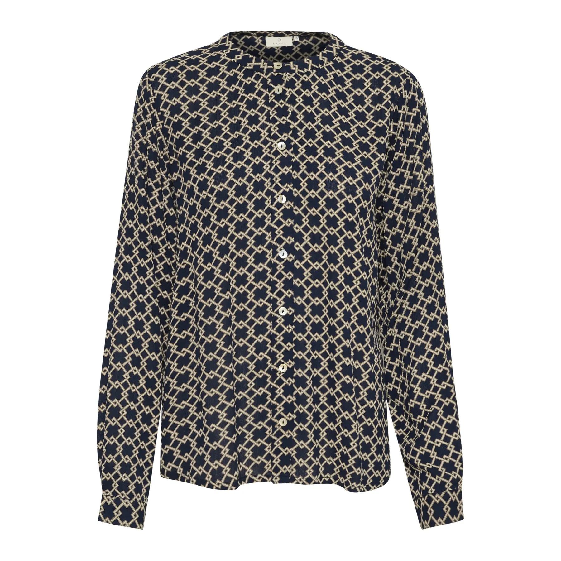 Kaffe Women's Multicolore Long Sleeve Blouse Kajaden