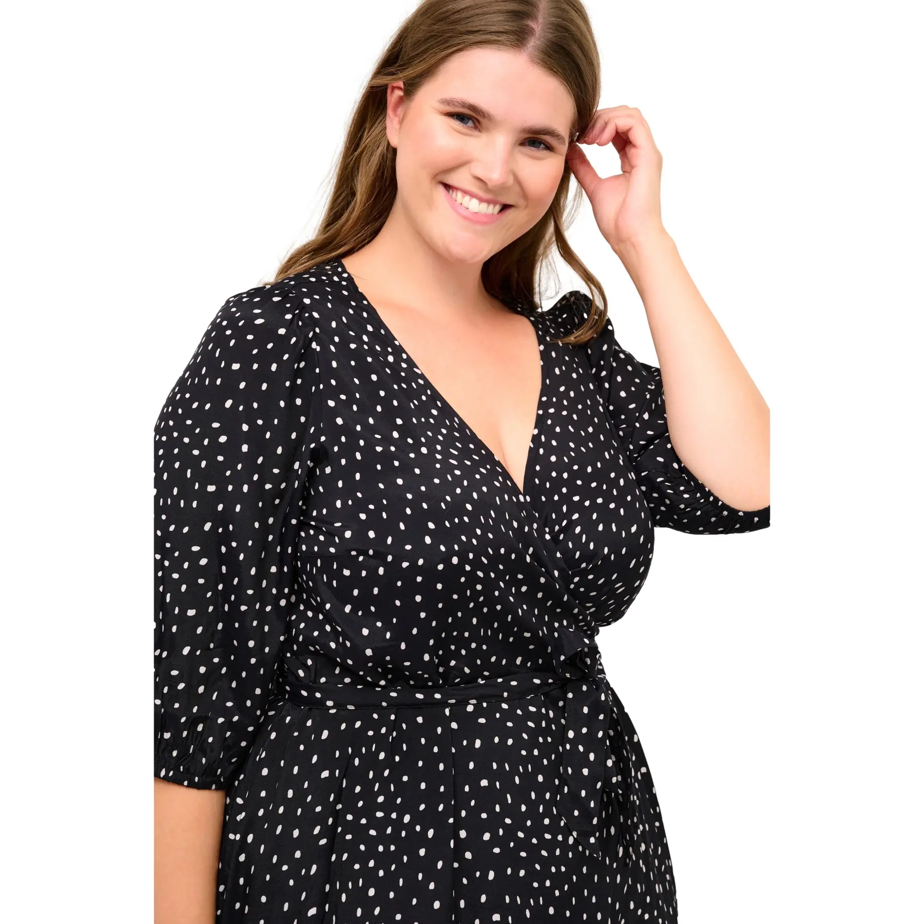 Wickelkleid Damen KAFFE Curve Kchilda Wrap