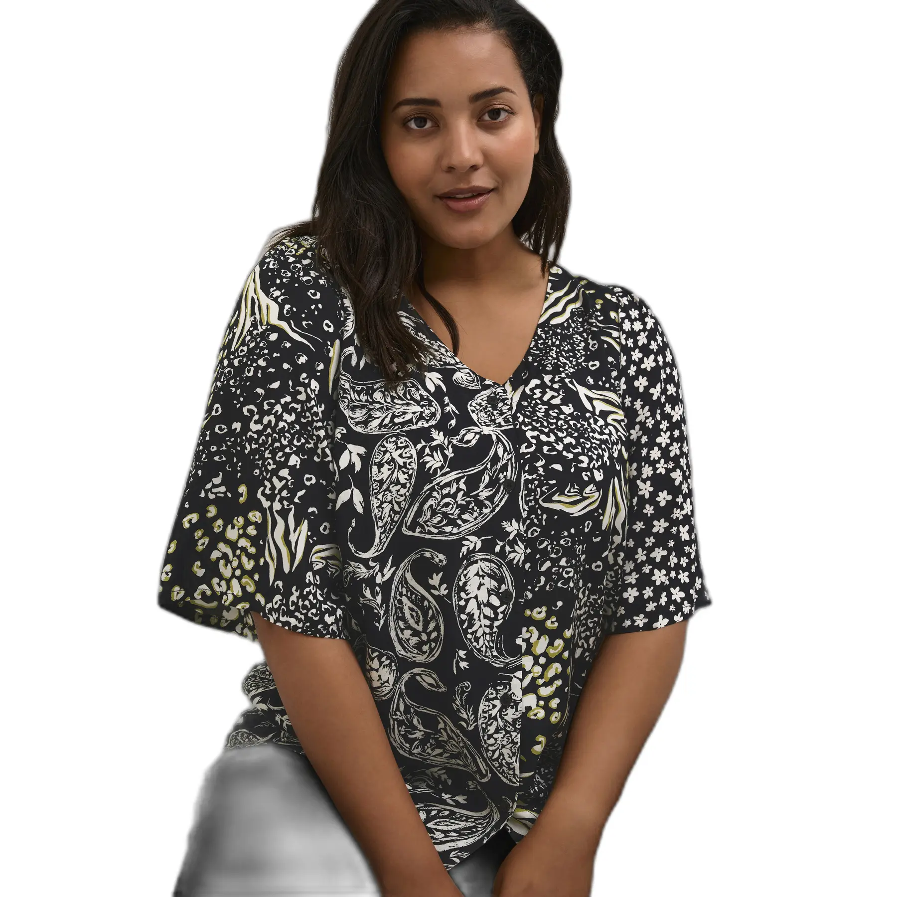 Damenbluse KAFFE Curve Kclila
