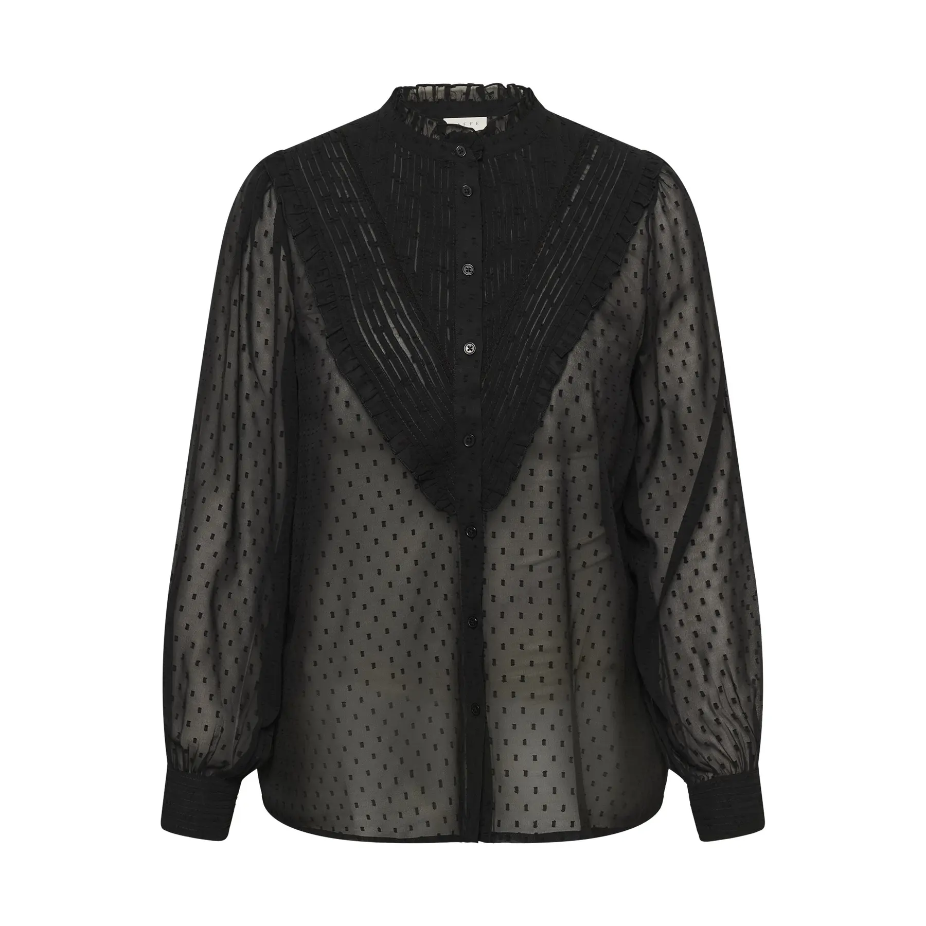 Langarm-Bluse Damen KAFFE Curve Kclinara
