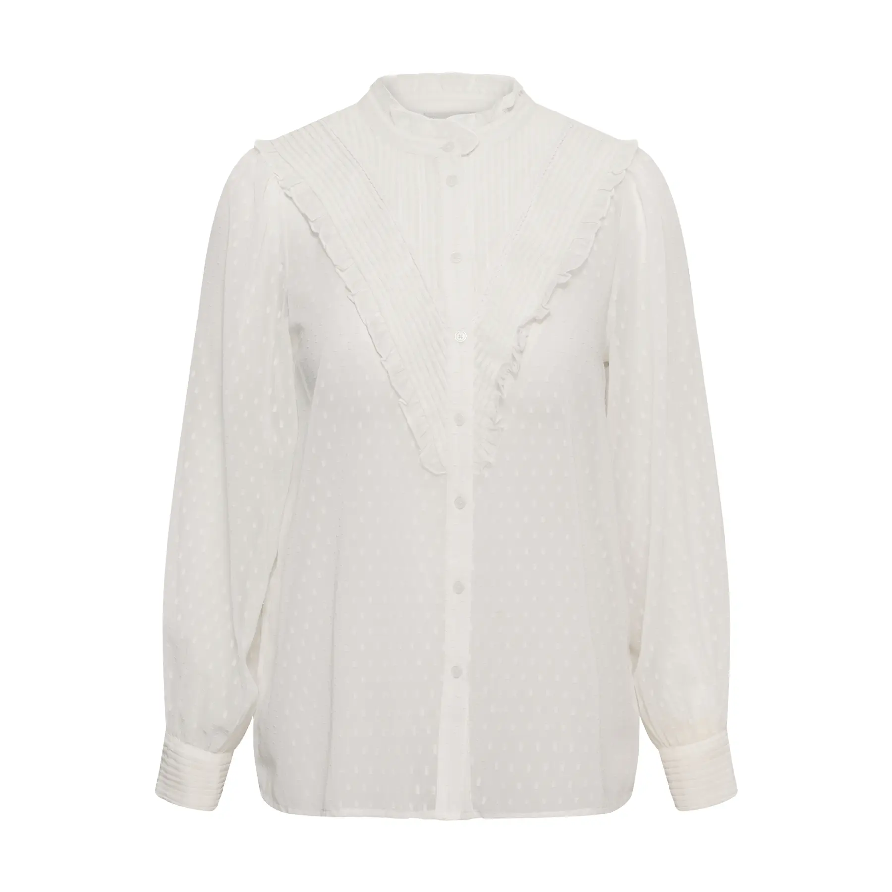 Langarm-Bluse Damen KAFFE Curve Kclinara