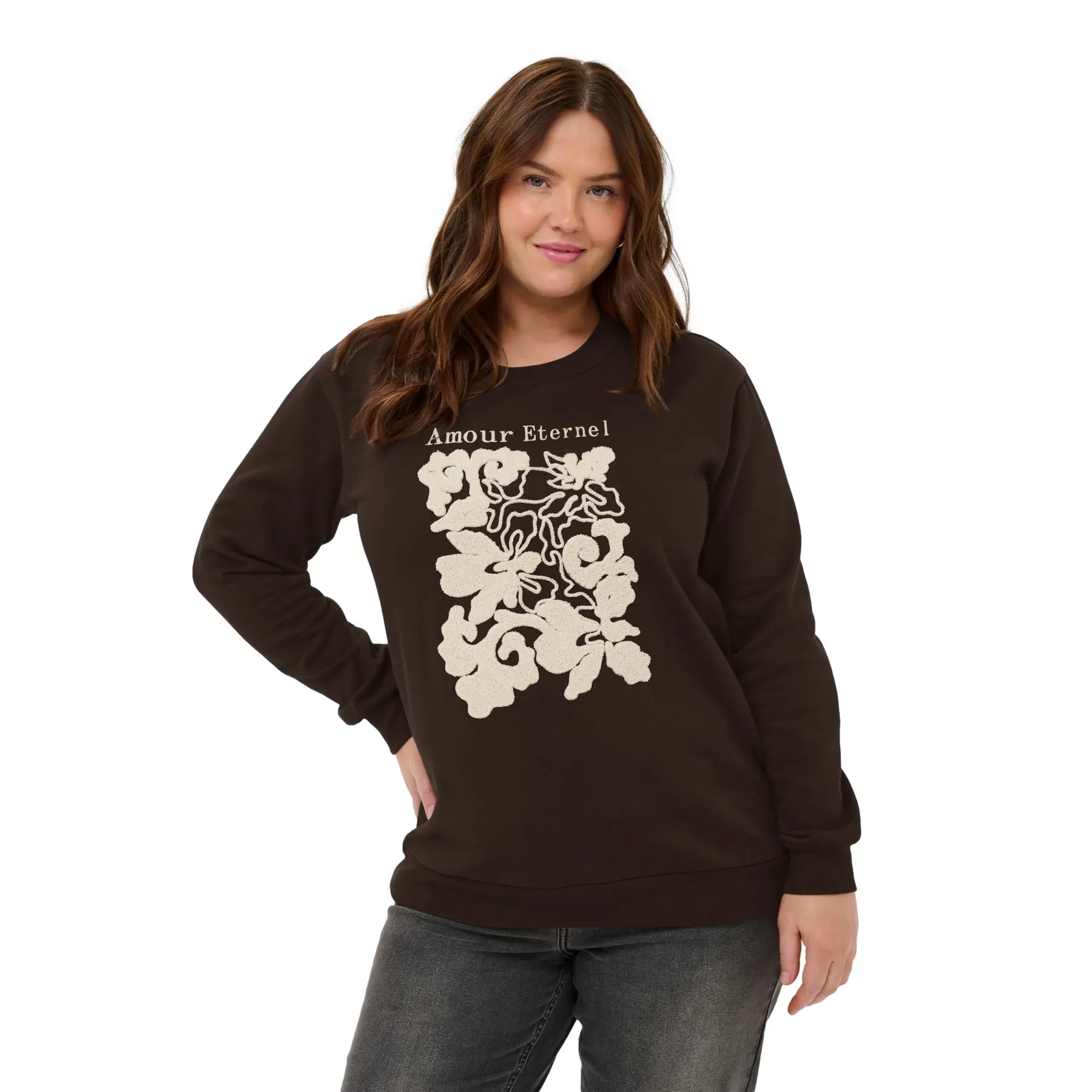 Felpa da donna KAFFE Curve Kcroselda
