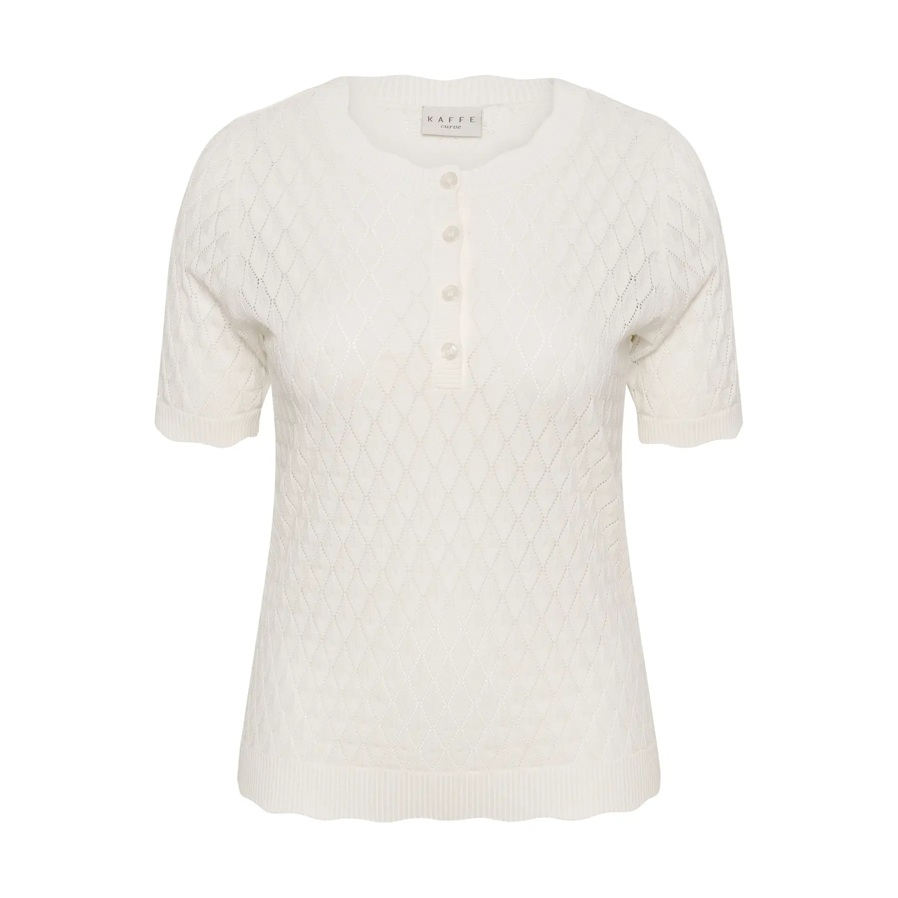 Polo-Shirt Damen KAFFE Curve Kcbirthe