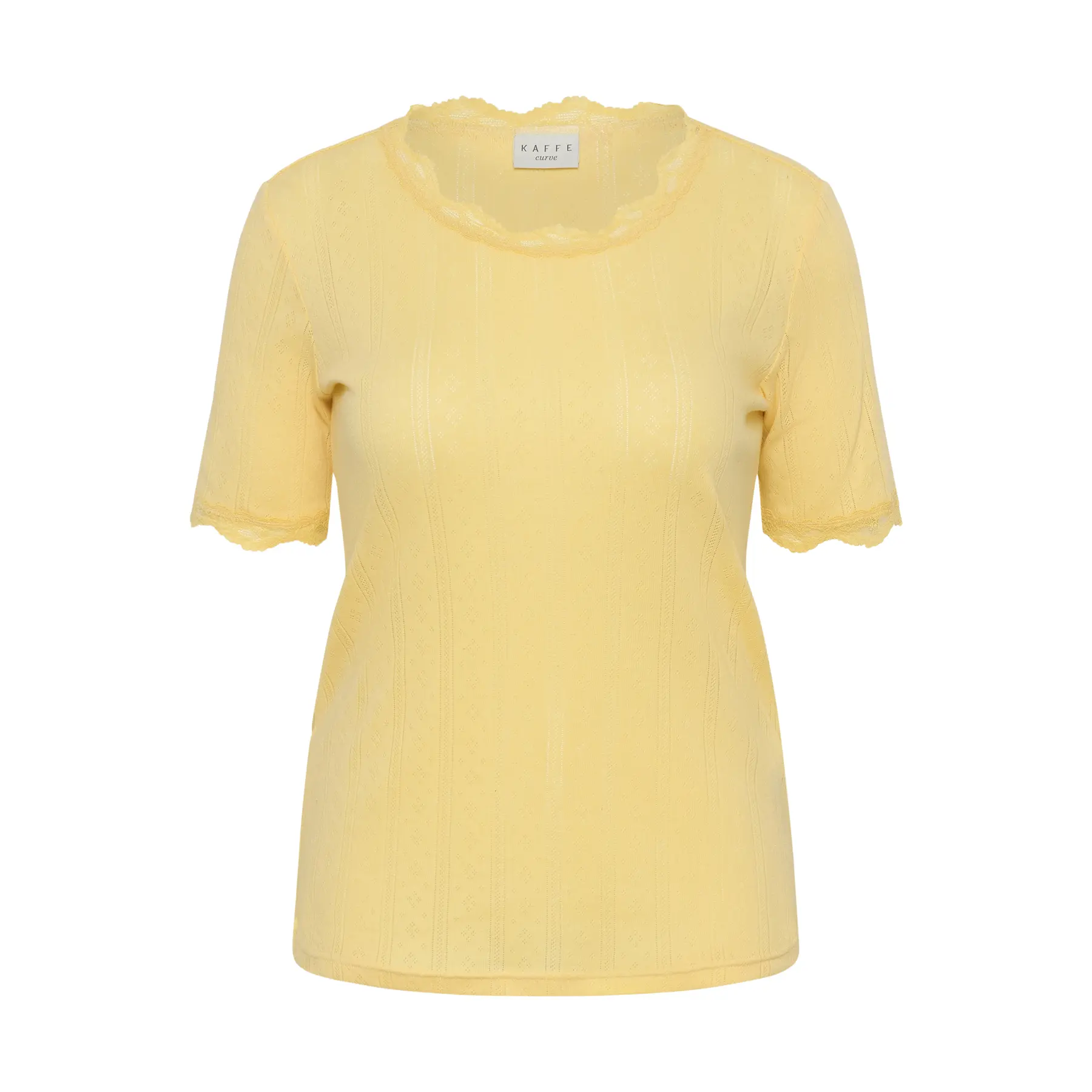 Damen T-Shirt KAFFE Curve Kctina Lace