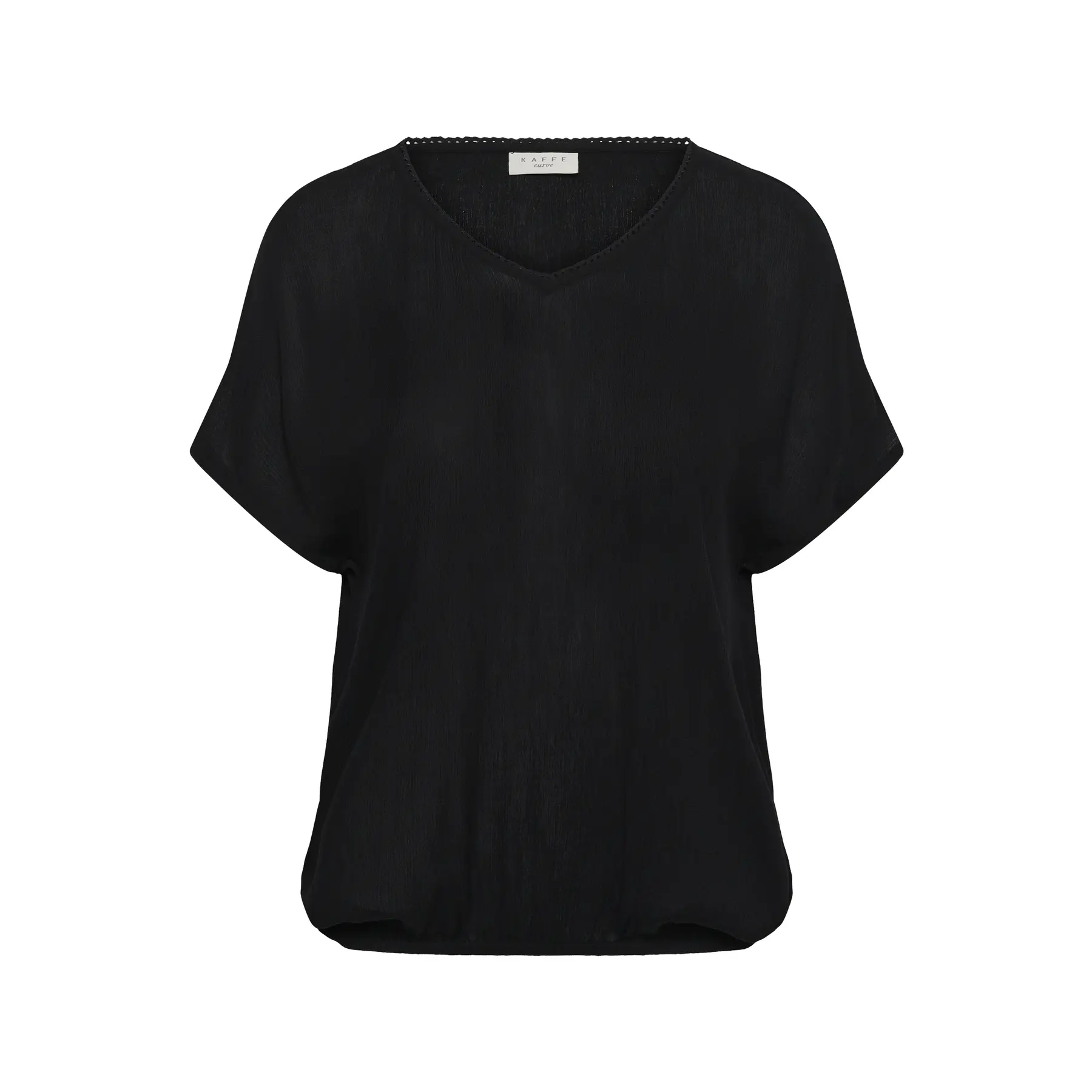 Damen V-Ausschnitt Bluse KAFFE Curve Kcami Stanley