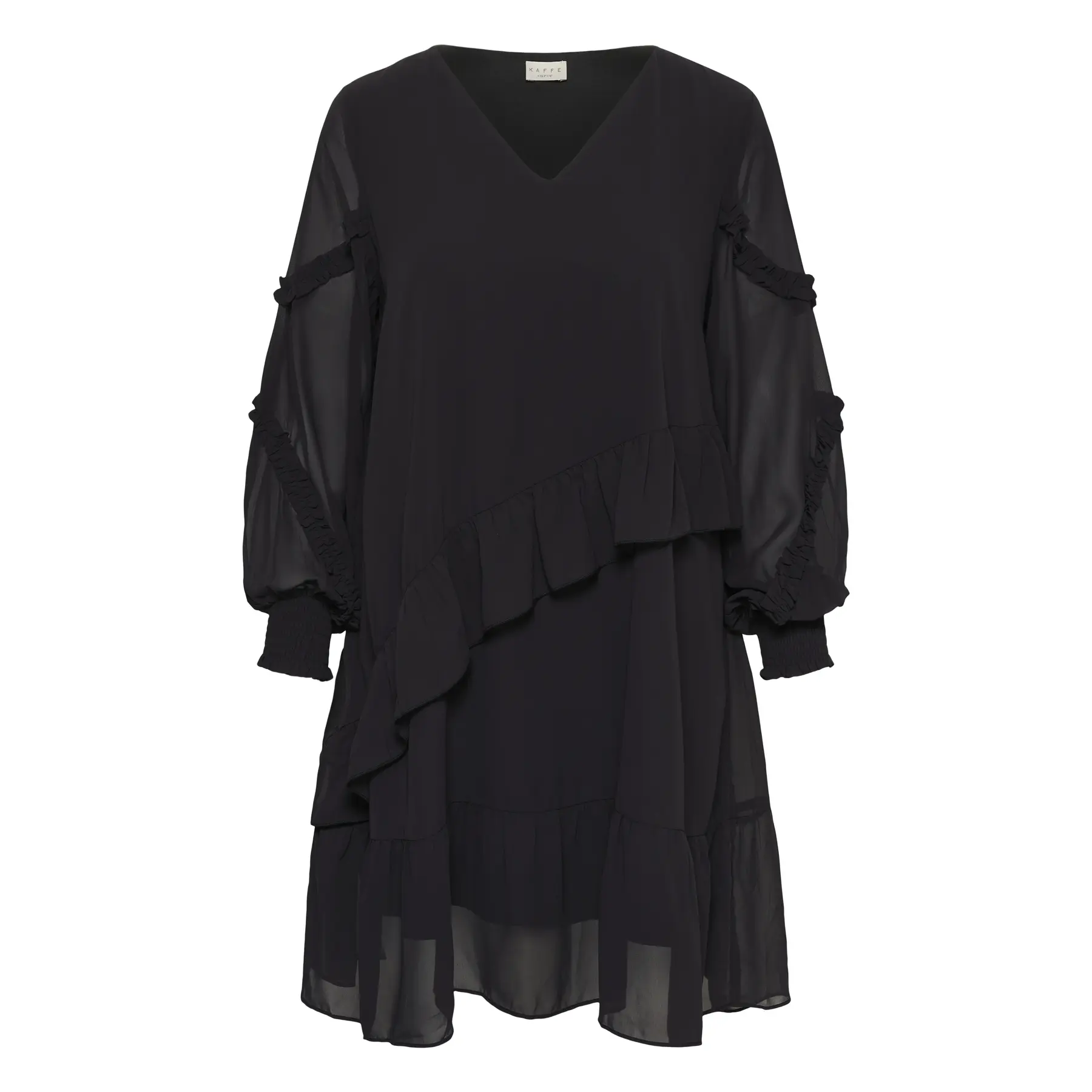 Vestito donna a maniche lunghe KAFFE Curve Kcnaelle