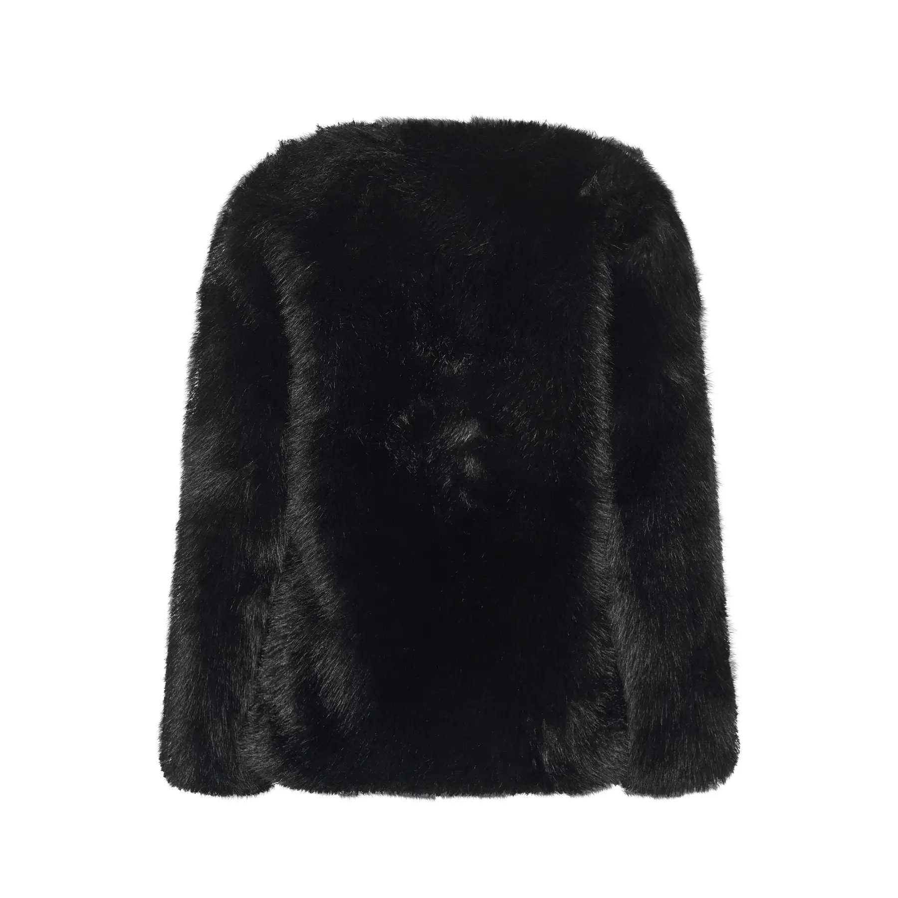 Kunstpelzjacke Damen KAFFE Curve Kcmadia