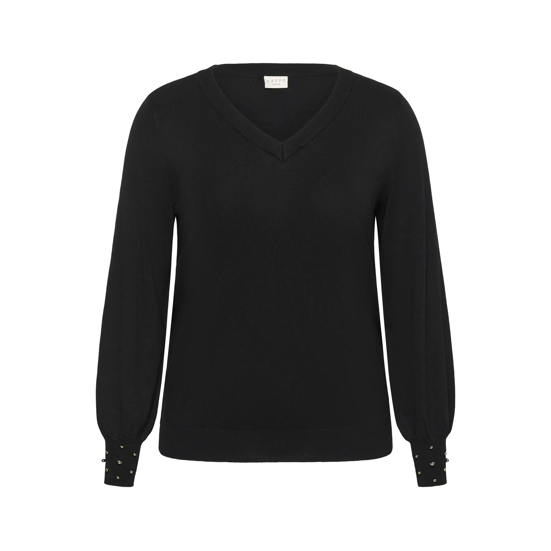 Pullover mit Perlen für Damen KAFFE Curve Kclizzy