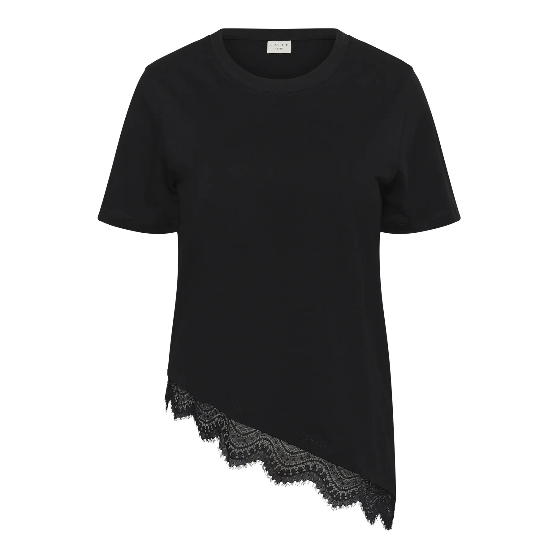 Damen T-Shirt KAFFE Curve Kczoe Lace