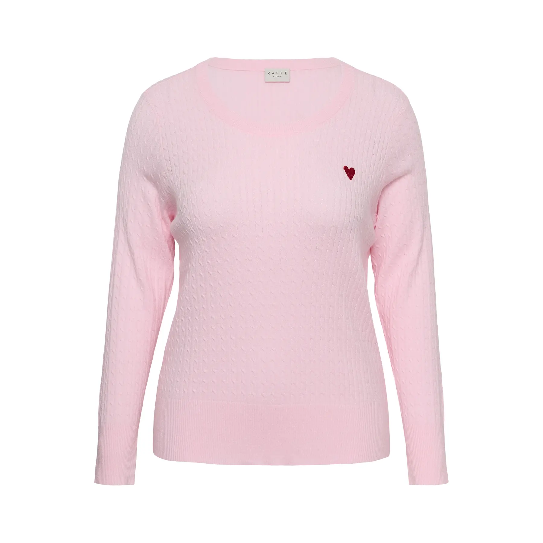 Damenpulli mit Zopfmuster KAFFE Curve Kclia