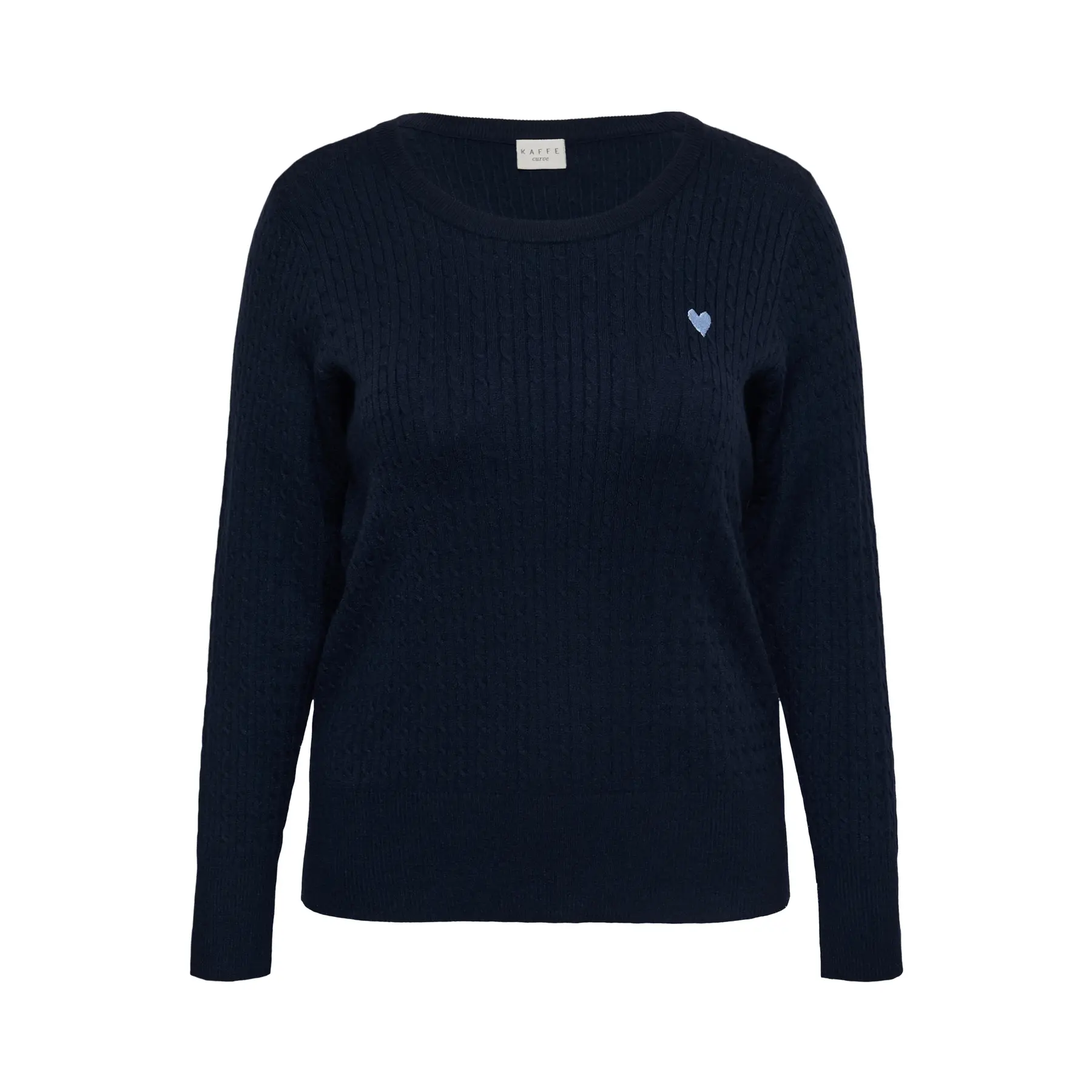 Damenpulli mit Zopfmuster KAFFE Curve Kclia