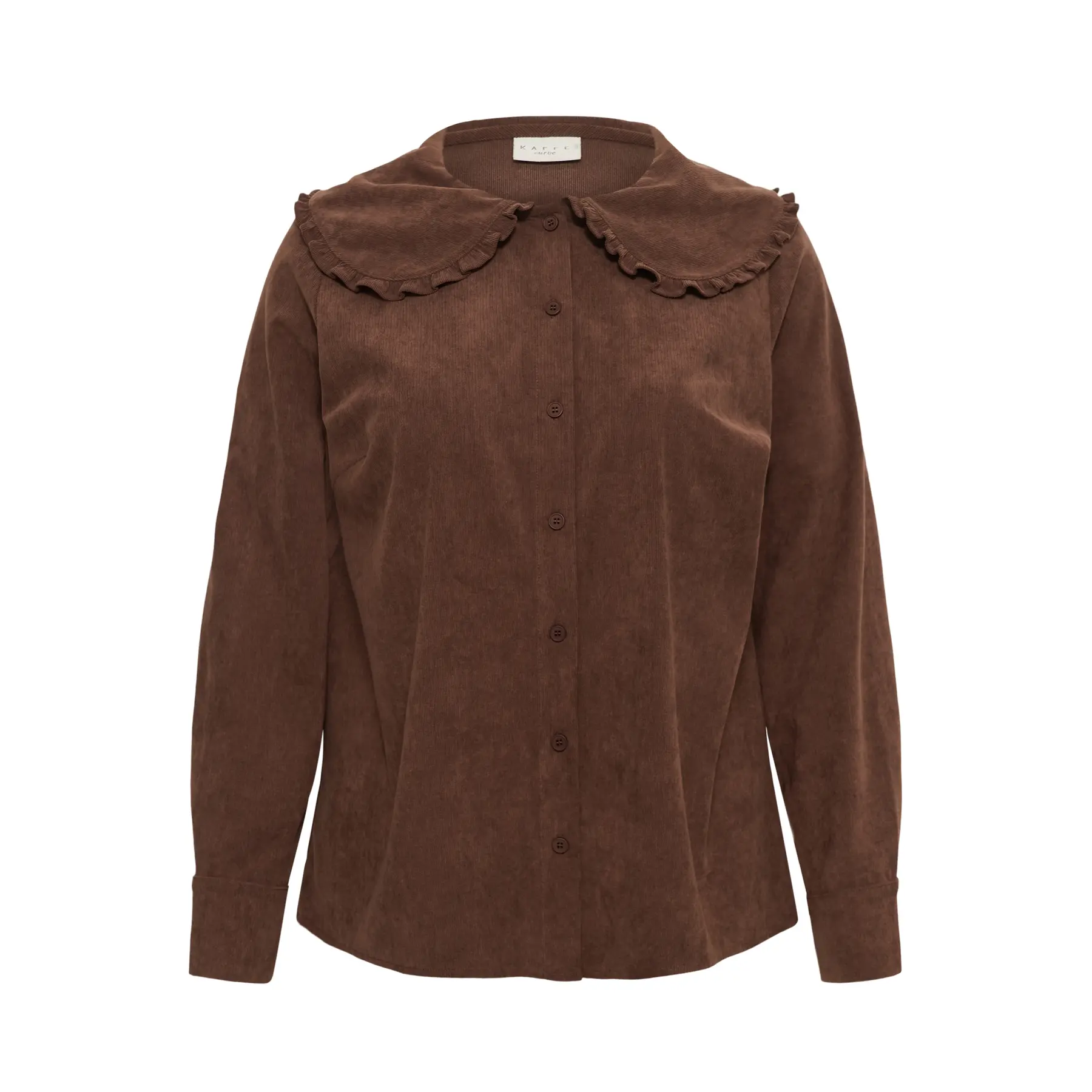 Langarm-Bluse Damen KAFFE Curve Kcfreja