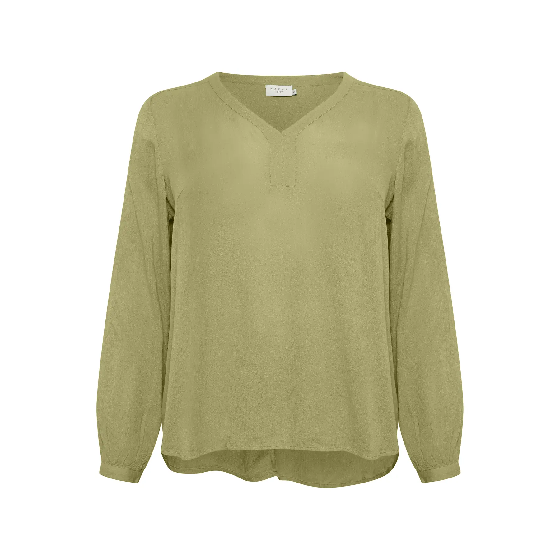 Kaffe Curve Donna Verde Camicetta A Maniche Lunghe Ami