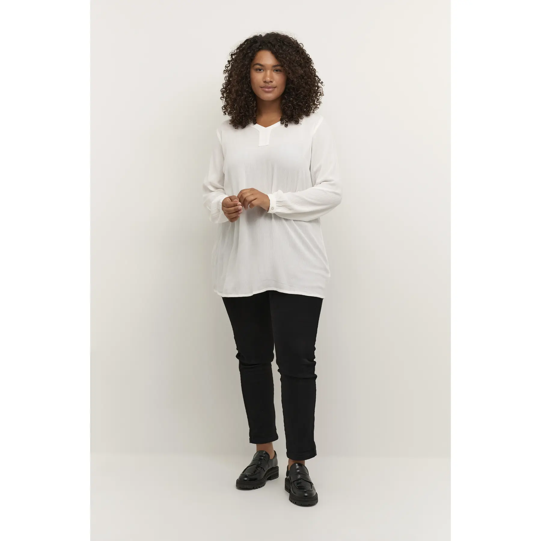 Tunique maniche lunghe donna KAFFE Curve Ami