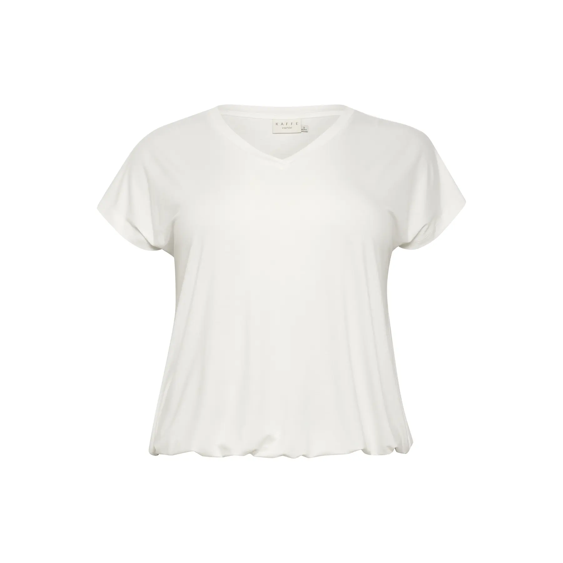 T-shirt da donna con scollo a V KAFFE Curve Jena