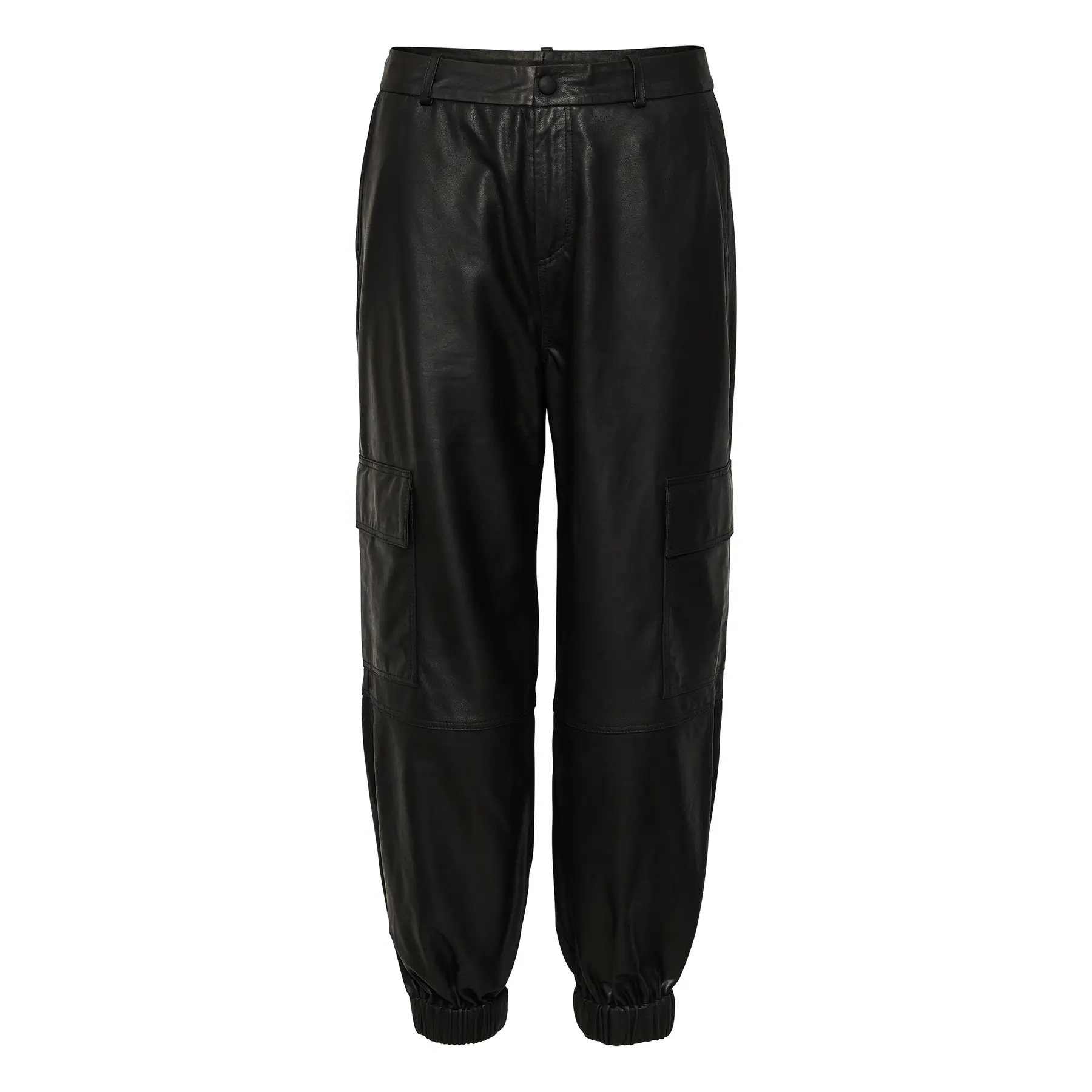 Pantaloni cargo da donna in pelle KAFFE Malene