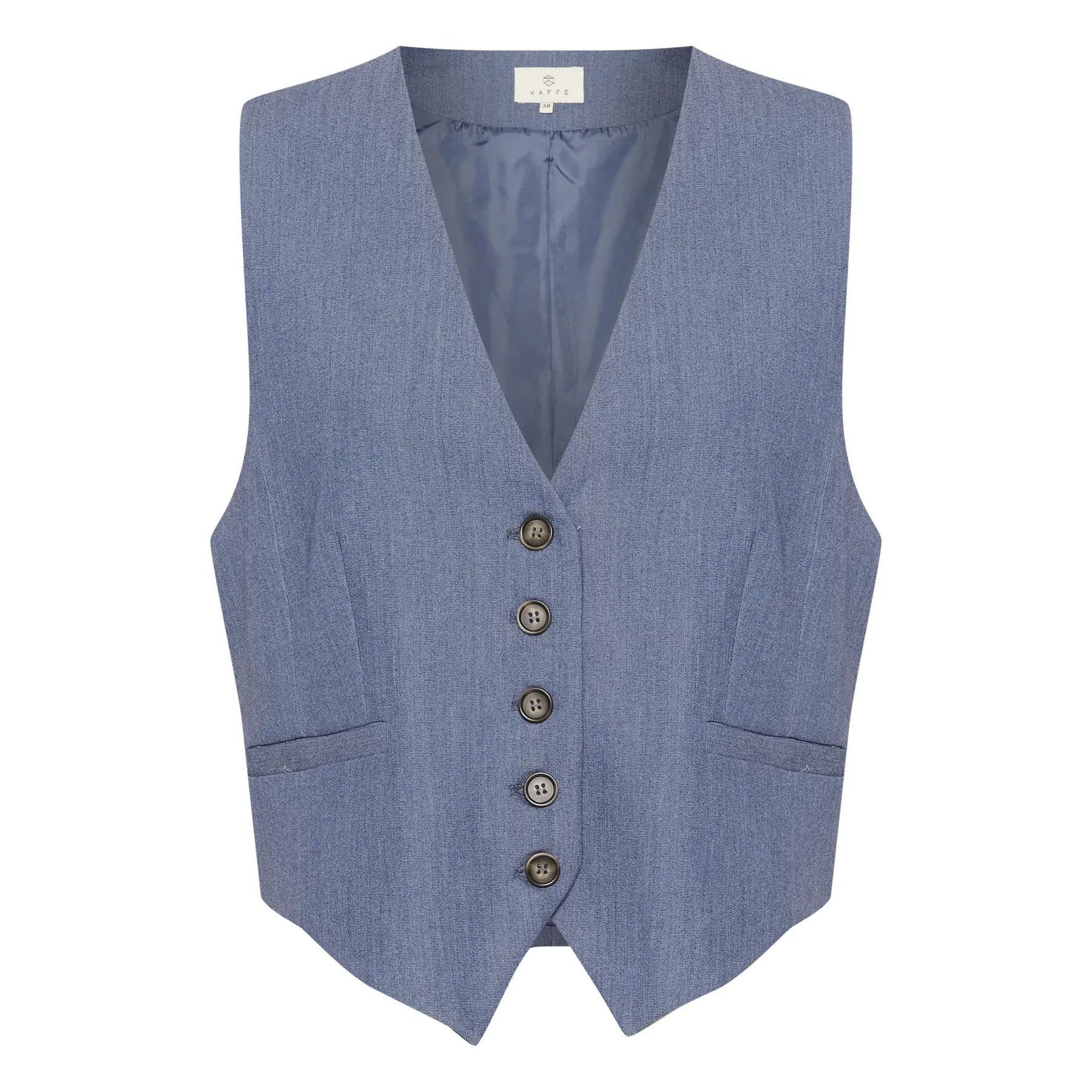 Kaffe Women's Blue Vest Sakura