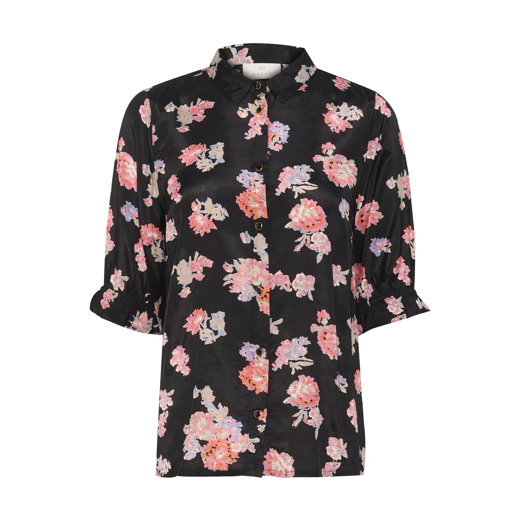 Kaffe Donna Nero Camicia Da Velana