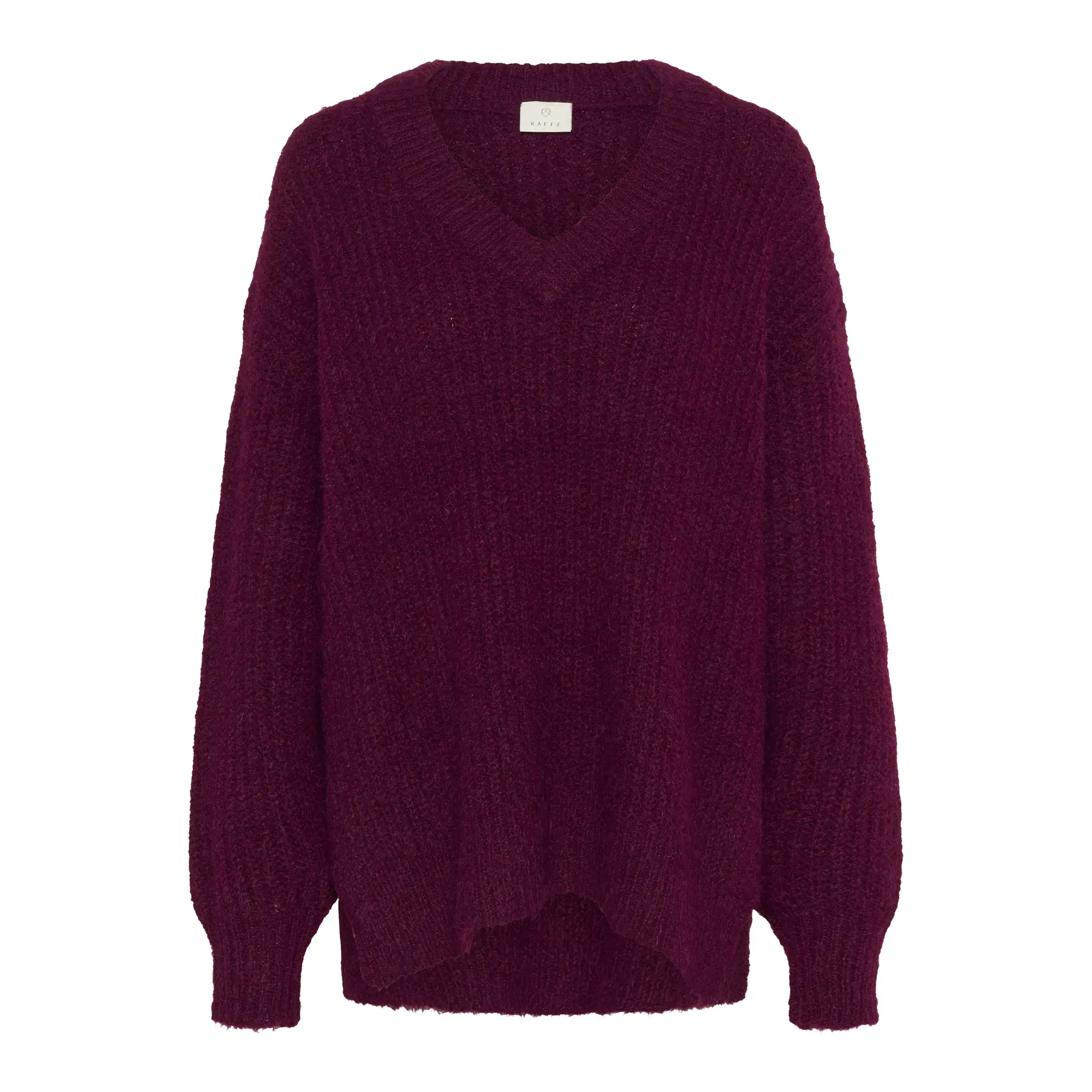 Maglietta col V donna KAFFE Ane