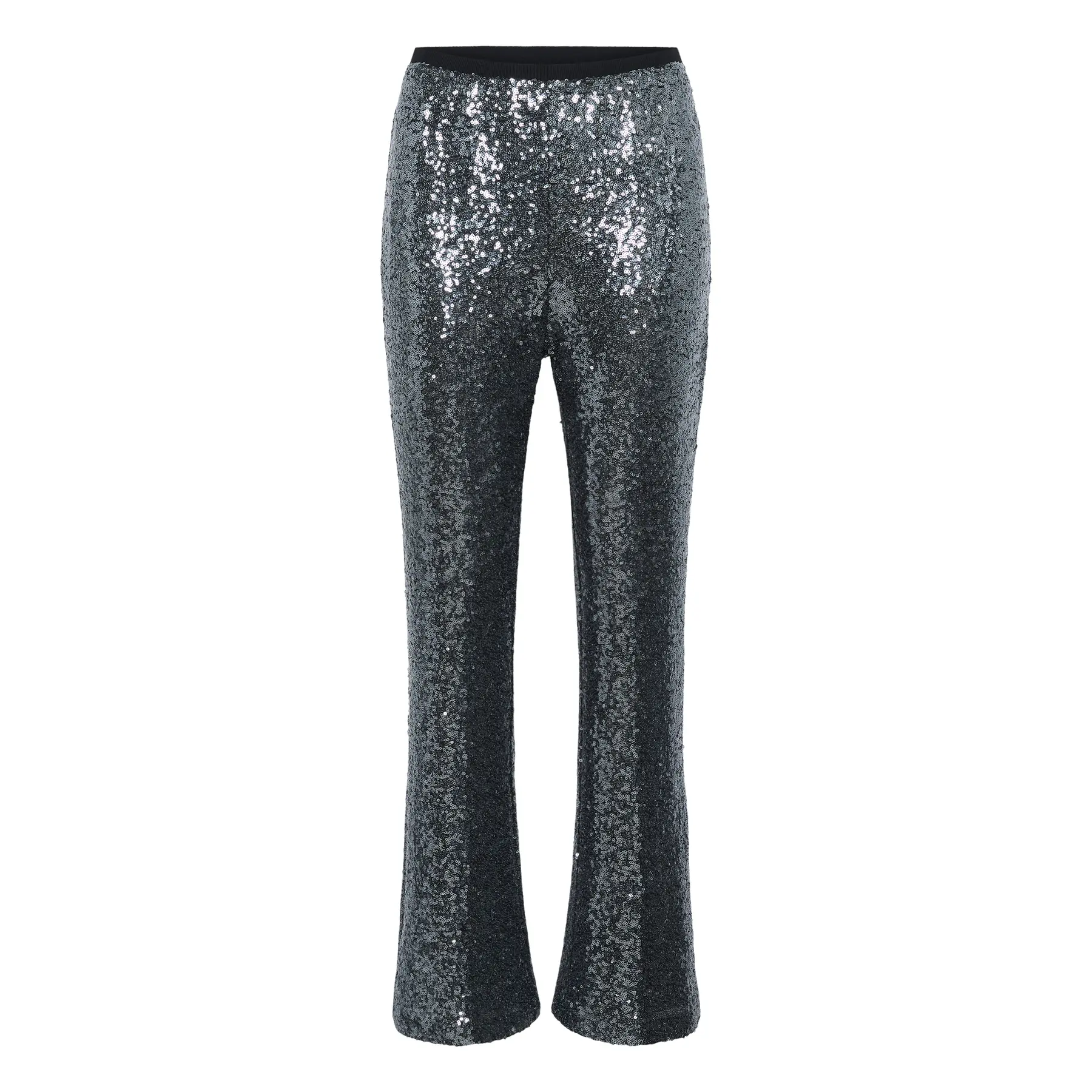 Pailletten-Hose Damen KAFFE Lau