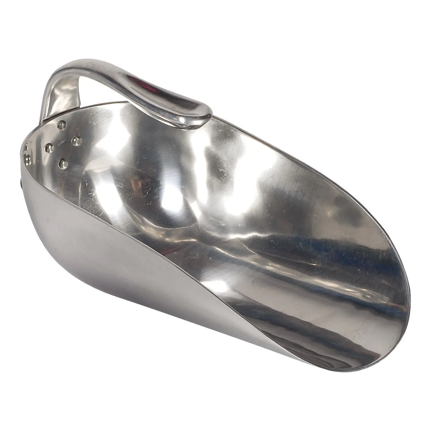 Round aluminium grain scoop Kamer