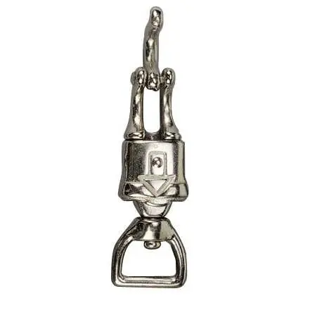 Panic carabiner with rotating square eye Kamer