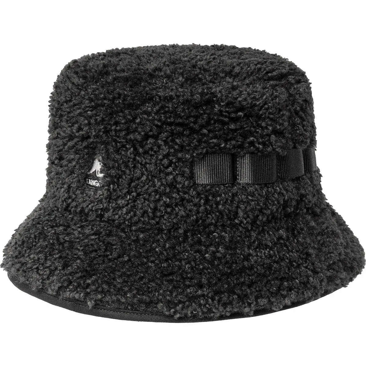 Kangol Unisex Nero Cappello Da Pescatore In Ecopelle