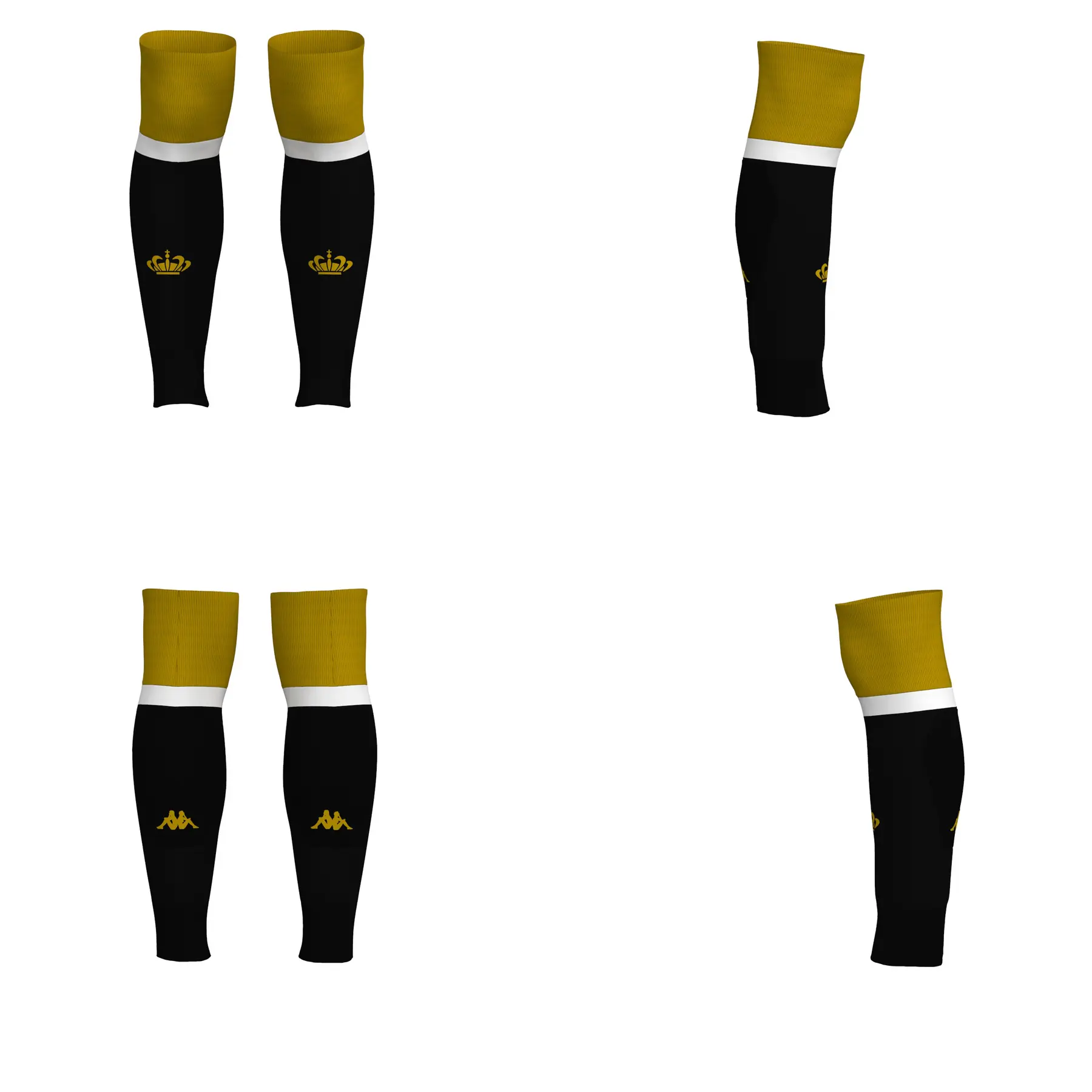 Kappa Herren Schwarz Beinlinge As Monaco Kombat Spolf Pro 2023/24 39/42